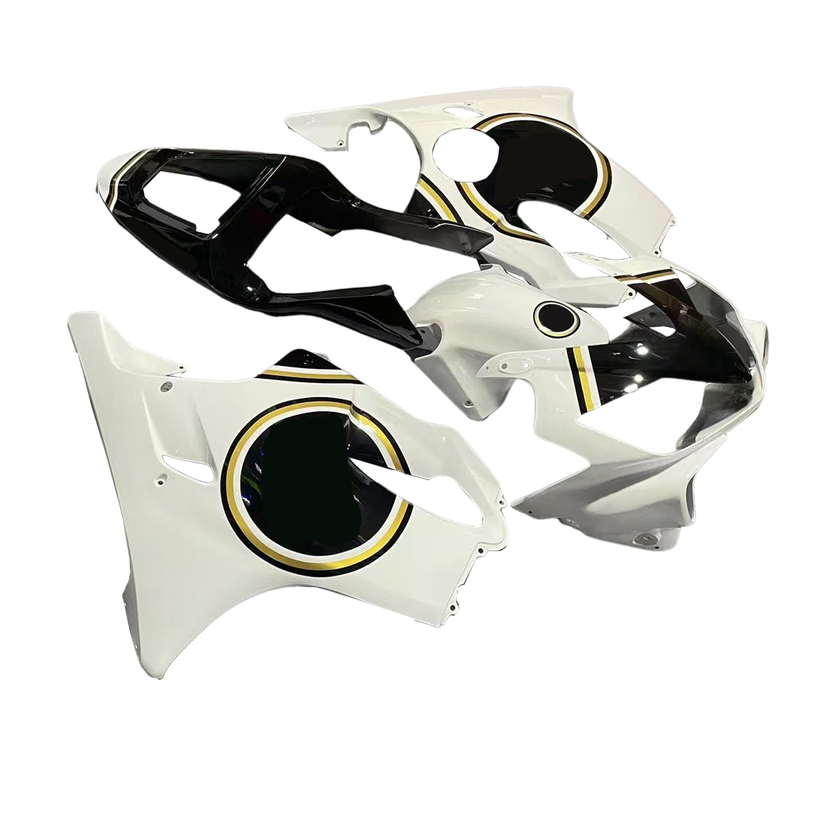Fairings 2001-2003 Honda CBR 600 F4i White & Black Lucky Strike Generic