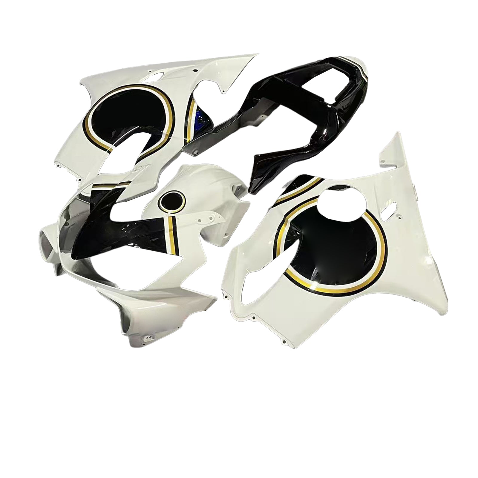Fairings 2001-2003 Honda CBR 600 F4i White & Black Lucky Strike Generic
