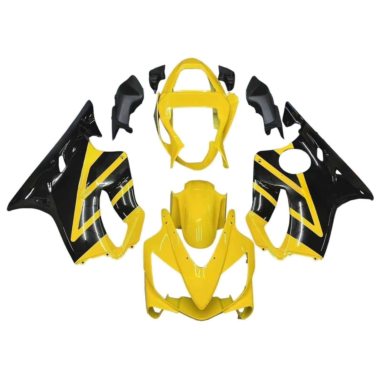Fairings 2001-2003 Honda CBR 600 F4i Yellow & Black F4i Generic