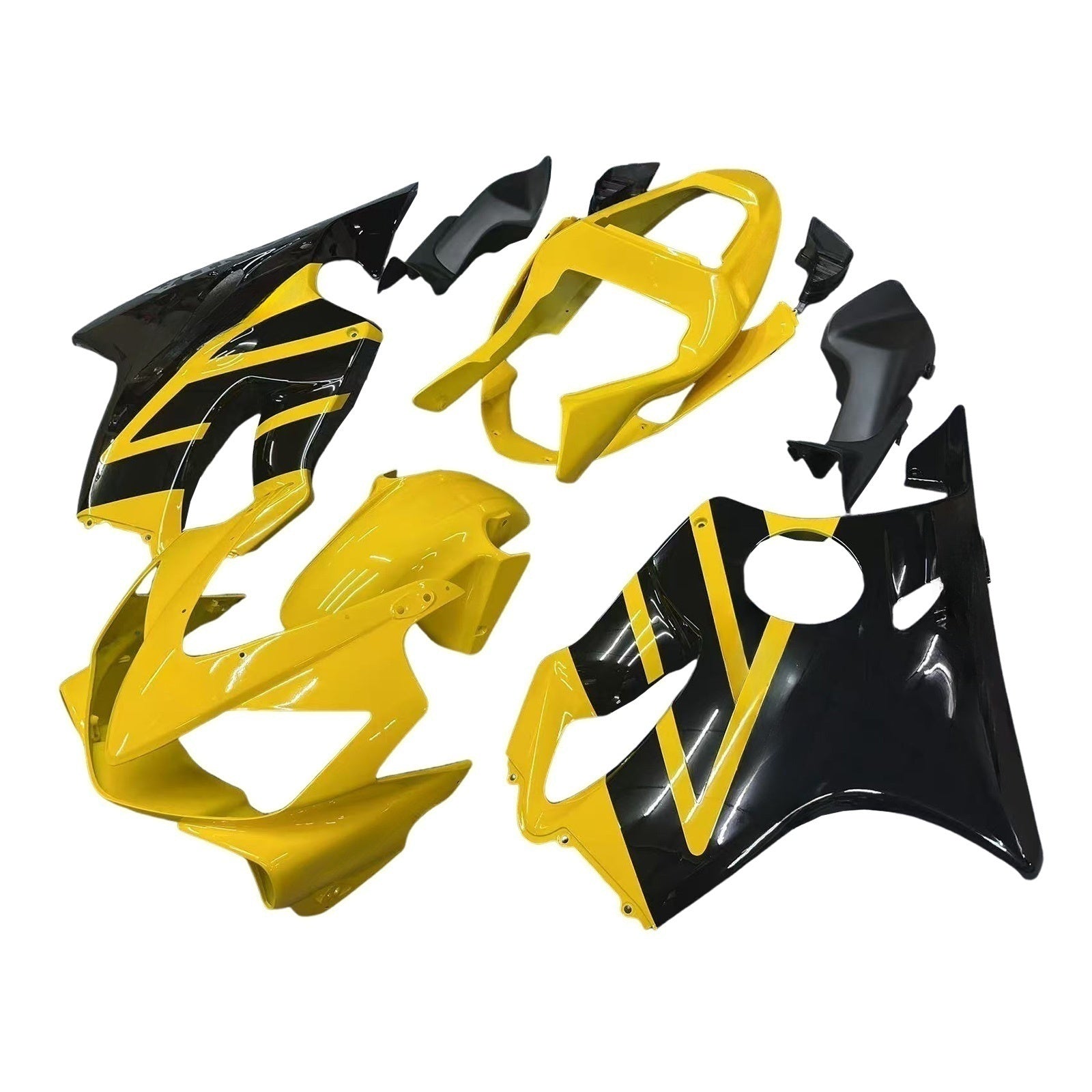 Fairings 2001-2003 Honda CBR 600 F4i Yellow & Black F4i Generic