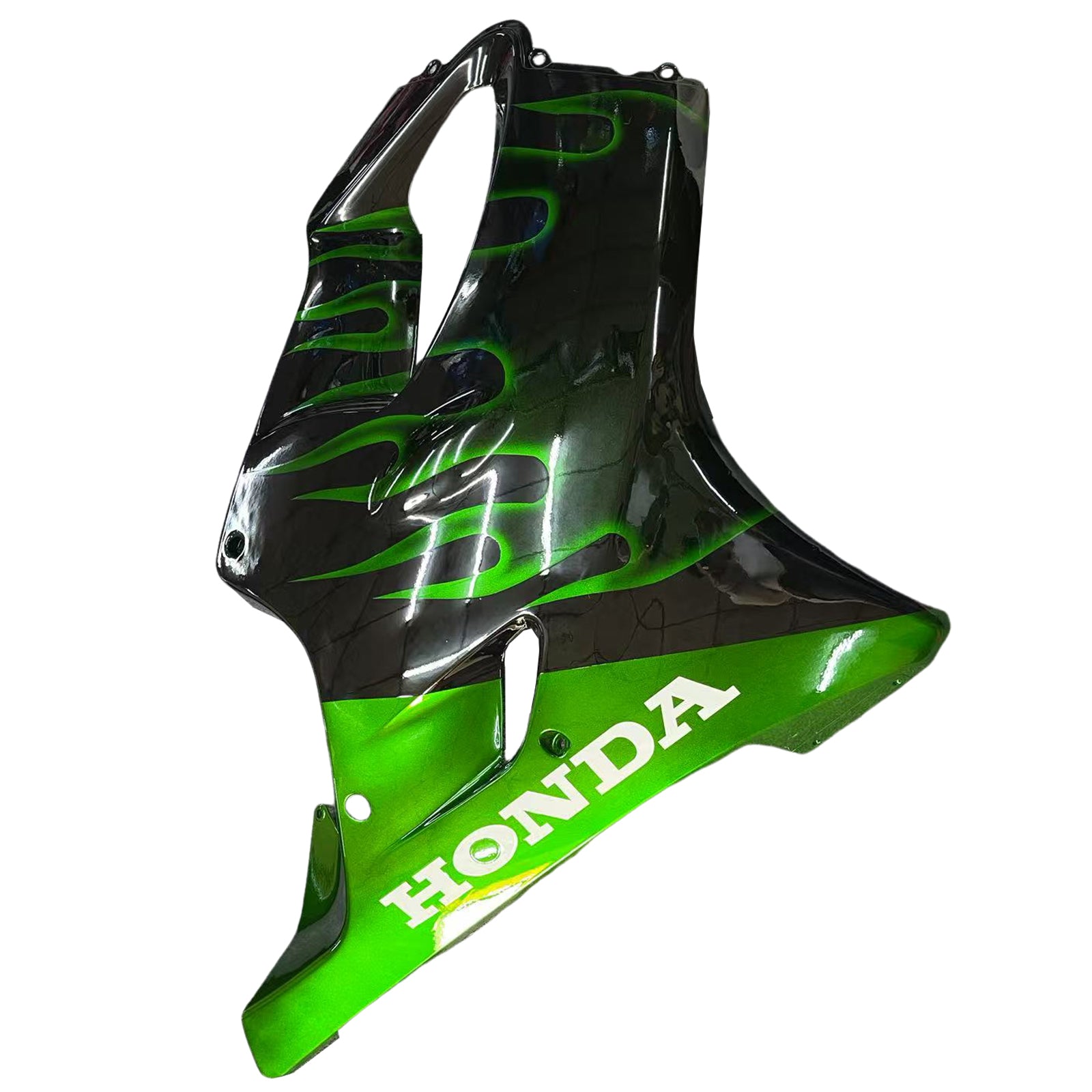 Fairings 2001-2003 Honda CBR 600 F4i Black & Green Flame Generic
