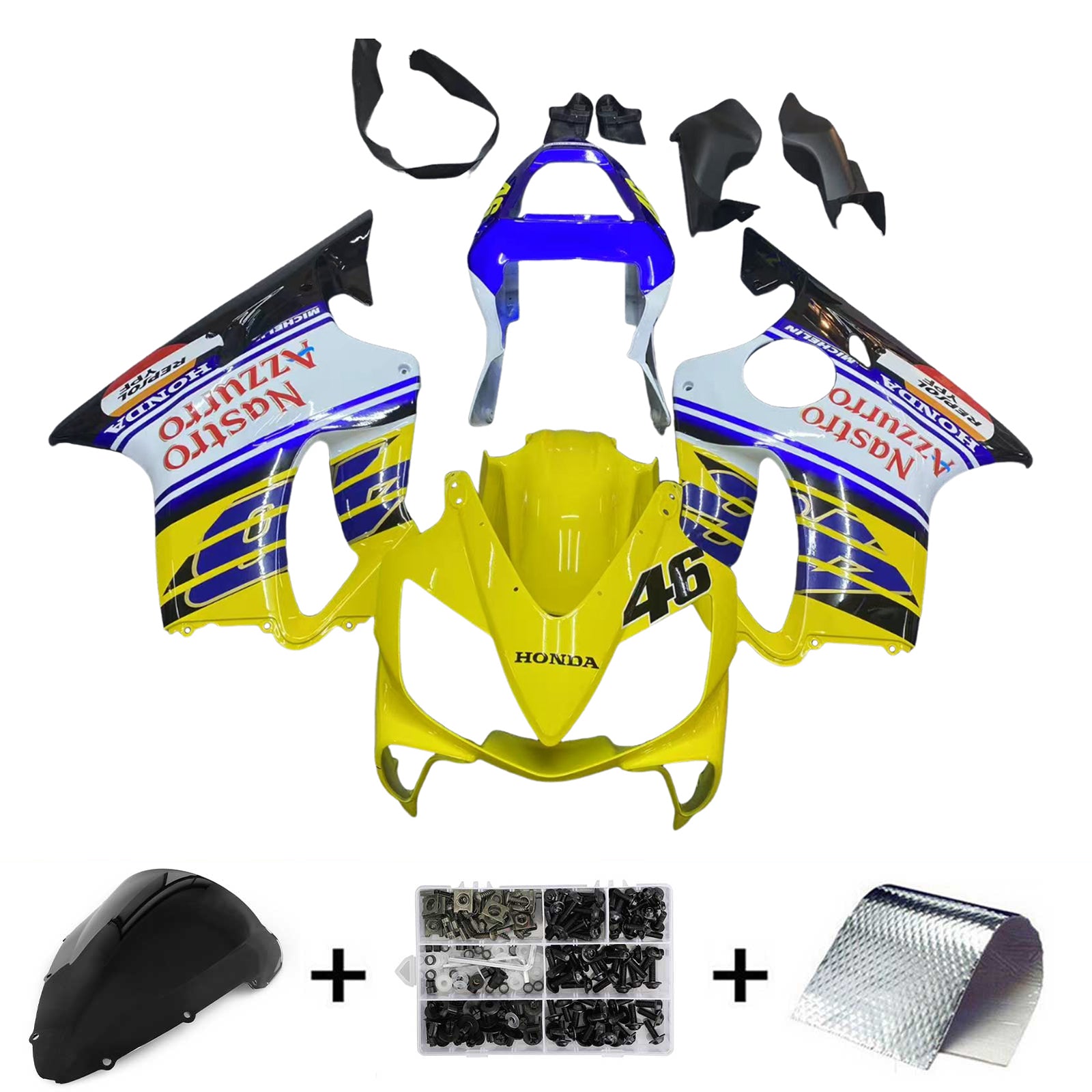 Honda CBR600 F4i 2001-2003 Fairing Kit Bodywork Plastic ABS