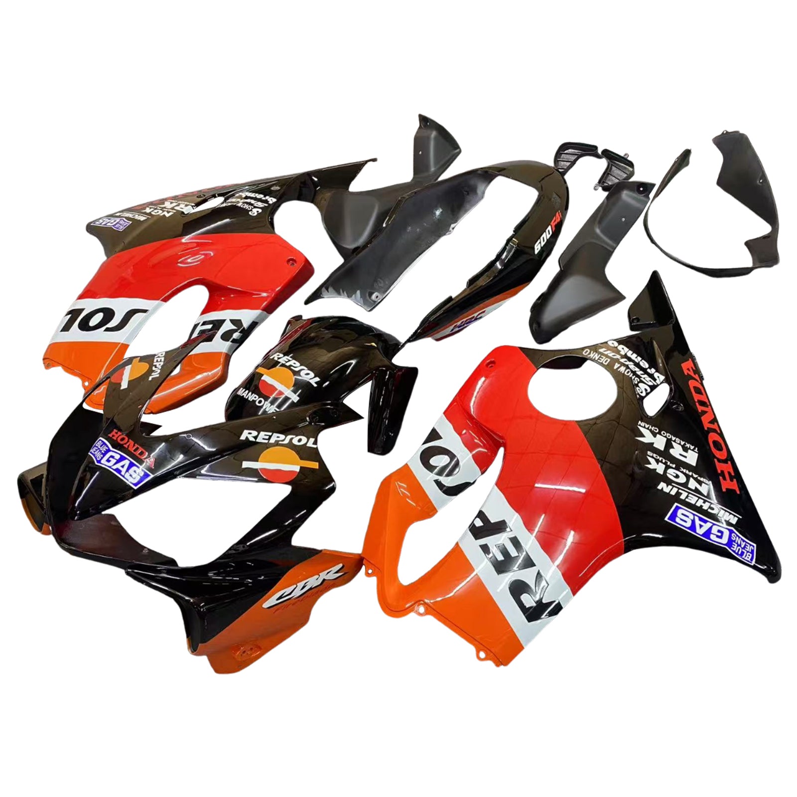 Fairings 2004-2007 Honda CBR 600 F4i Black Repsol