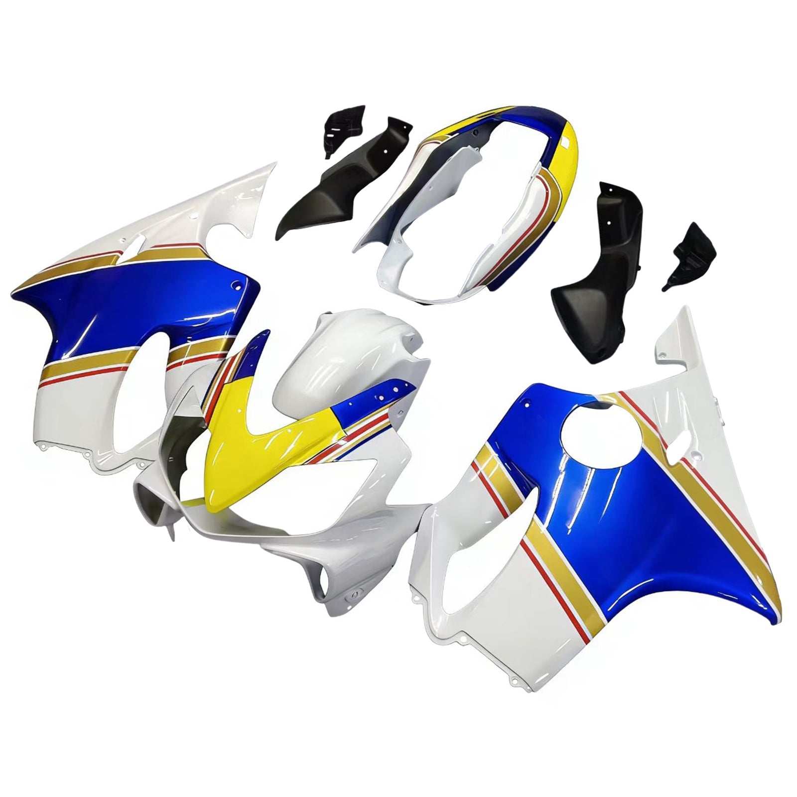 Fairings 2004-2007 Honda CBR 600 F4i White Rothmans Honda Generic