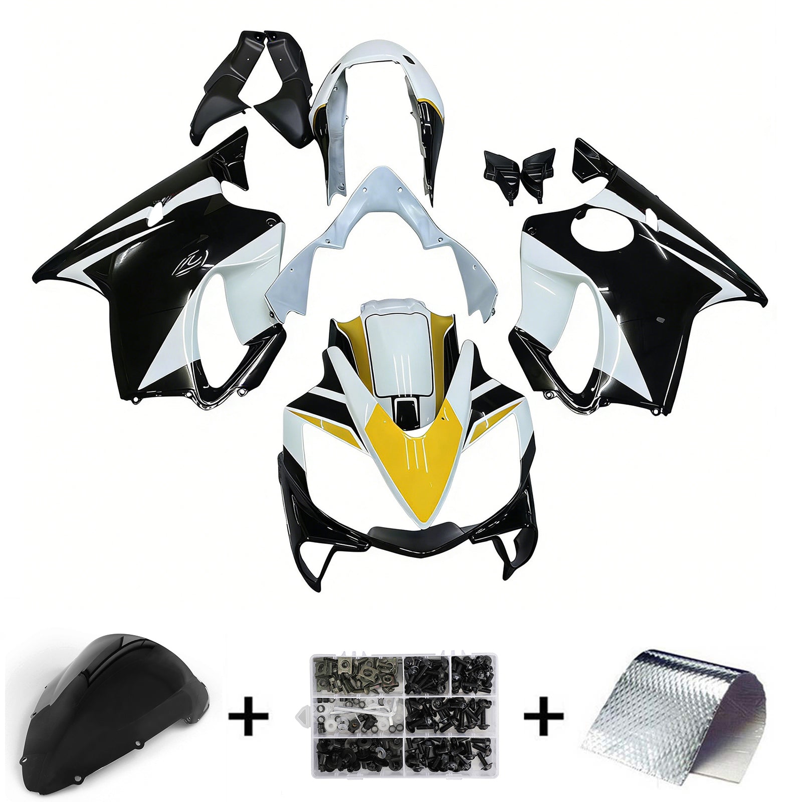 페어링 2004-2007 혼다 CBR 600 F4i 블랙 플레이보이 제네릭