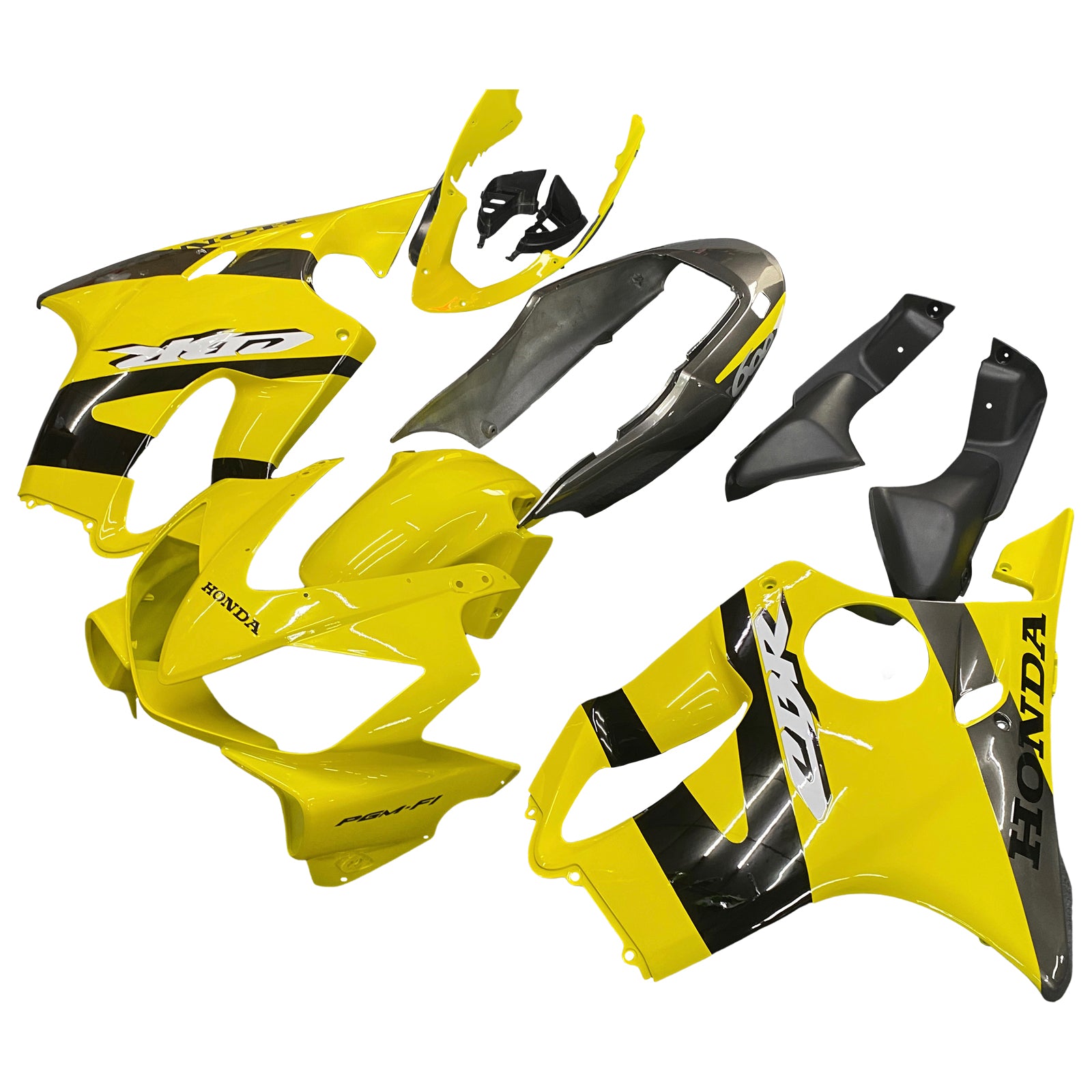 Fairings 2004-2007 Honda CBR 600 F4i Yellow & Black CBR Generic