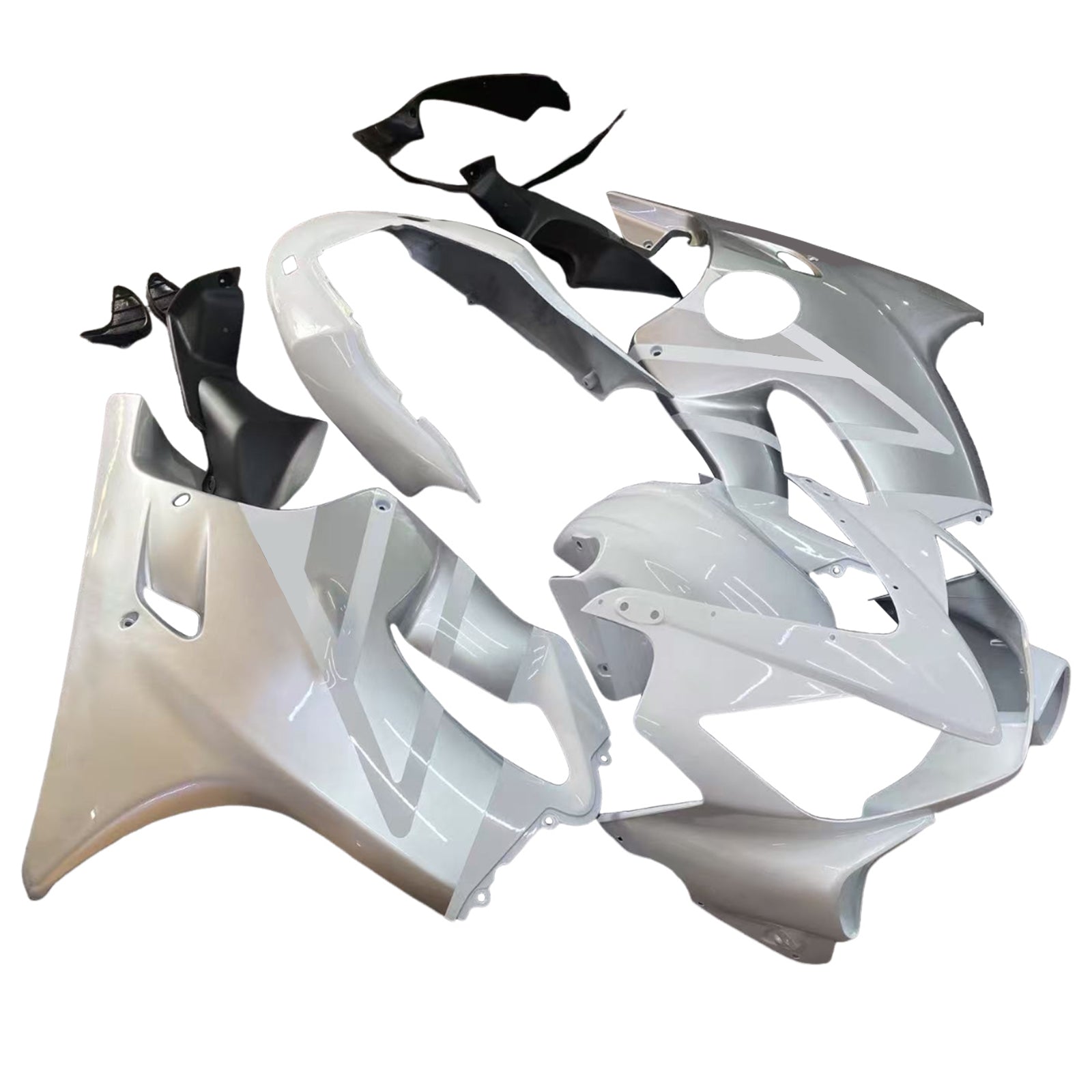 Fairings 2004-2007 Honda CBR 600 F4i White & Silver F4i Generic