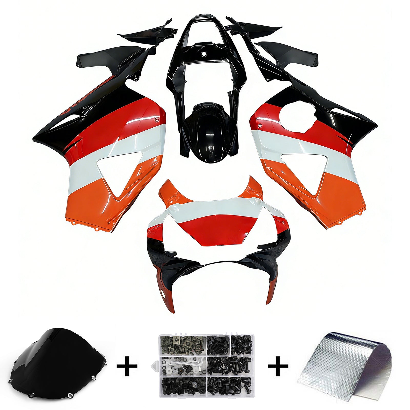 Fairings 2002-2003 Honda CBR 954 RR Black Repsol Honda Generic