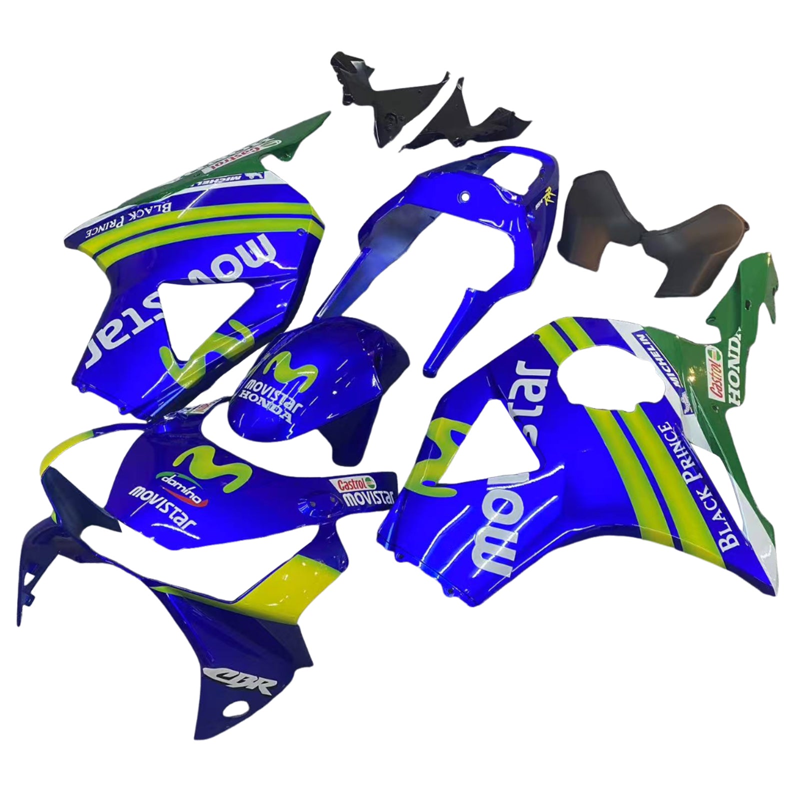 Fairings 2002-2003 Honda CBR 954 RR Blue & Green Movistar Generic