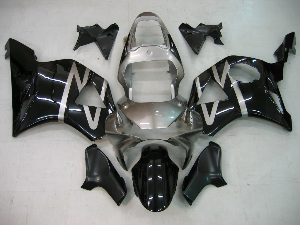 Fairings 2002-2003 Honda CBR 954 RR Silver & Black RR Generic