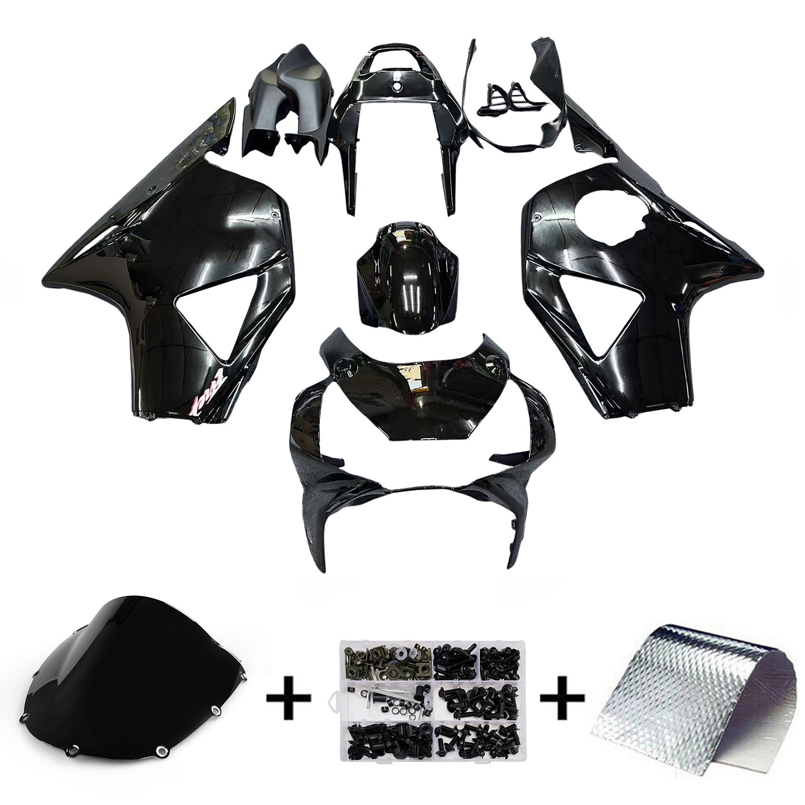 Fairings 2002-2003 Honda CBR 954 RR Black RR Generic