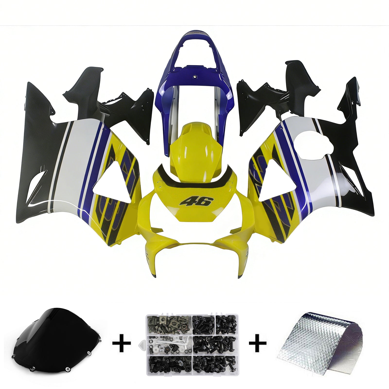 Fairings 2002-2003 Honda CBR 954 RR No.46 N. Azzurro Generic