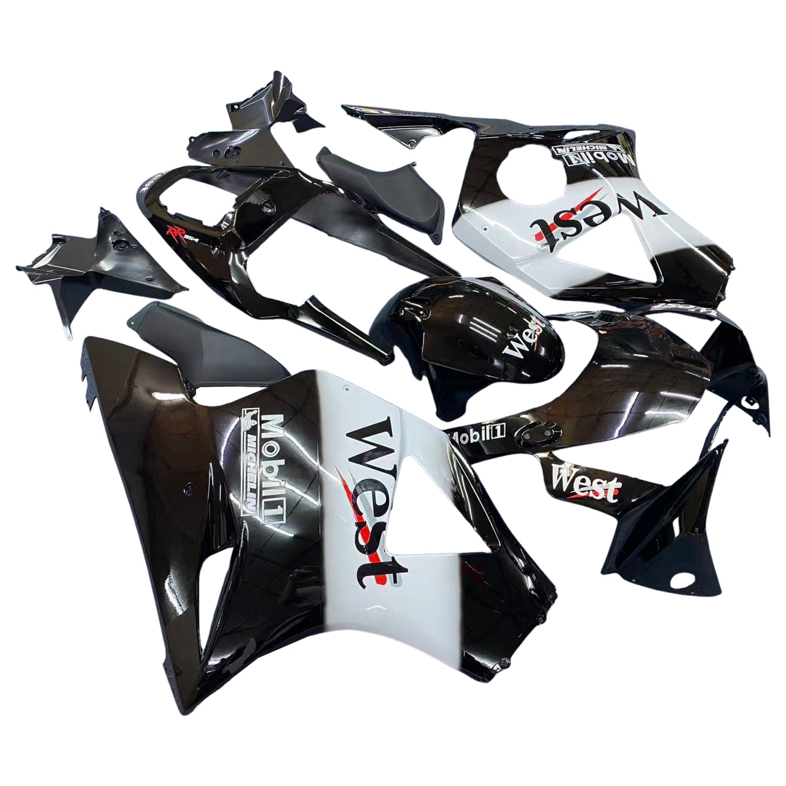 Fairings 2002-2003 Honda CBR 954 RR Black West Generic
