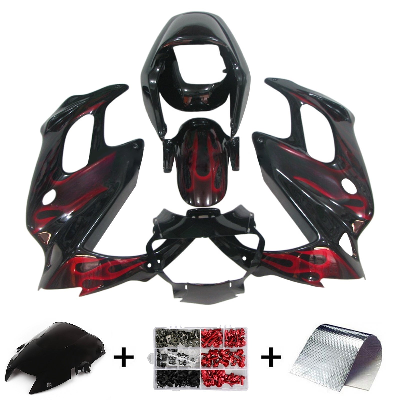 Amotopart Honda VTR1000F 1997-2005 Fairing Kit Bodywork Plastic ABS