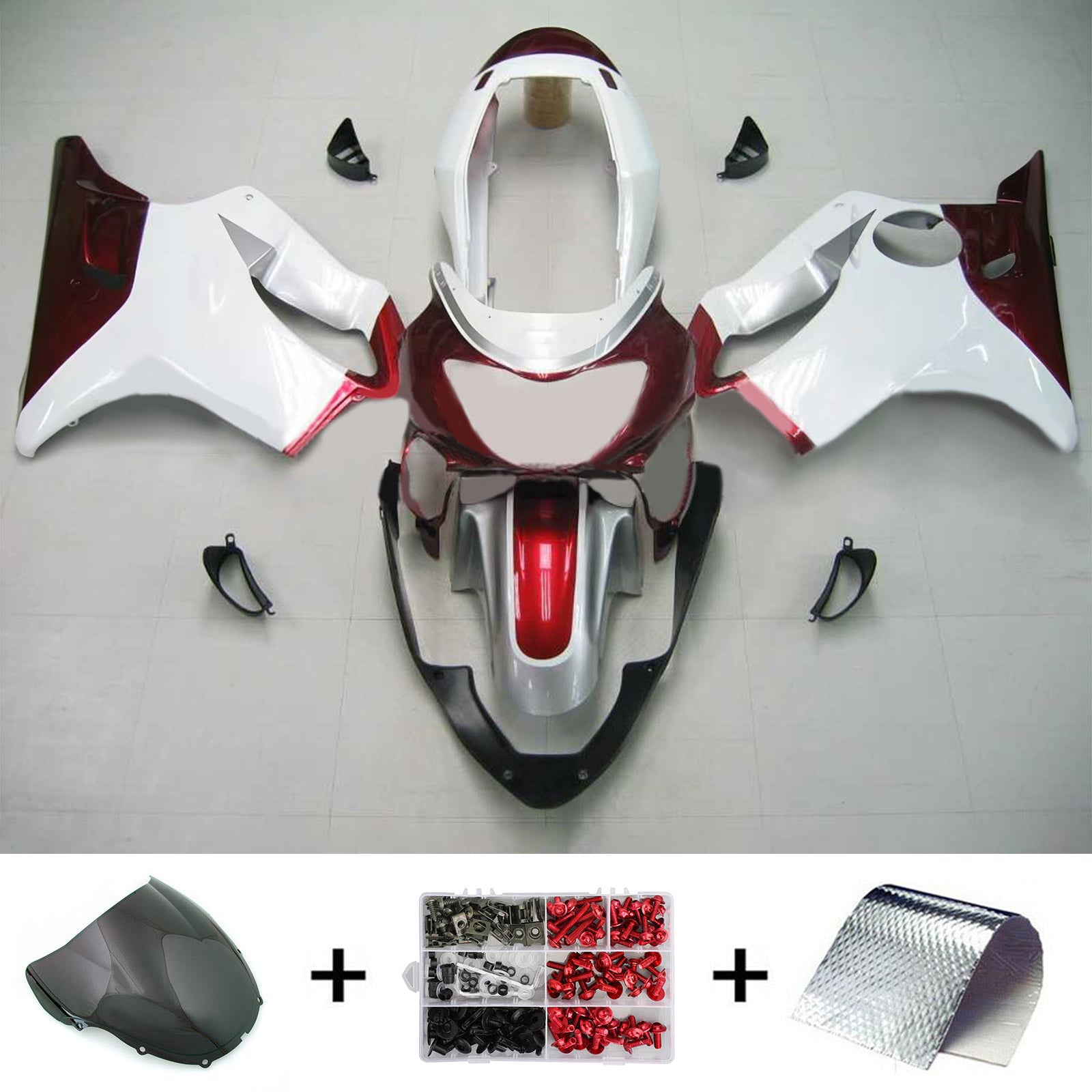 혼다 CBR600F4 1999-2000 페어링 키트 차체 플라스틱 ABS