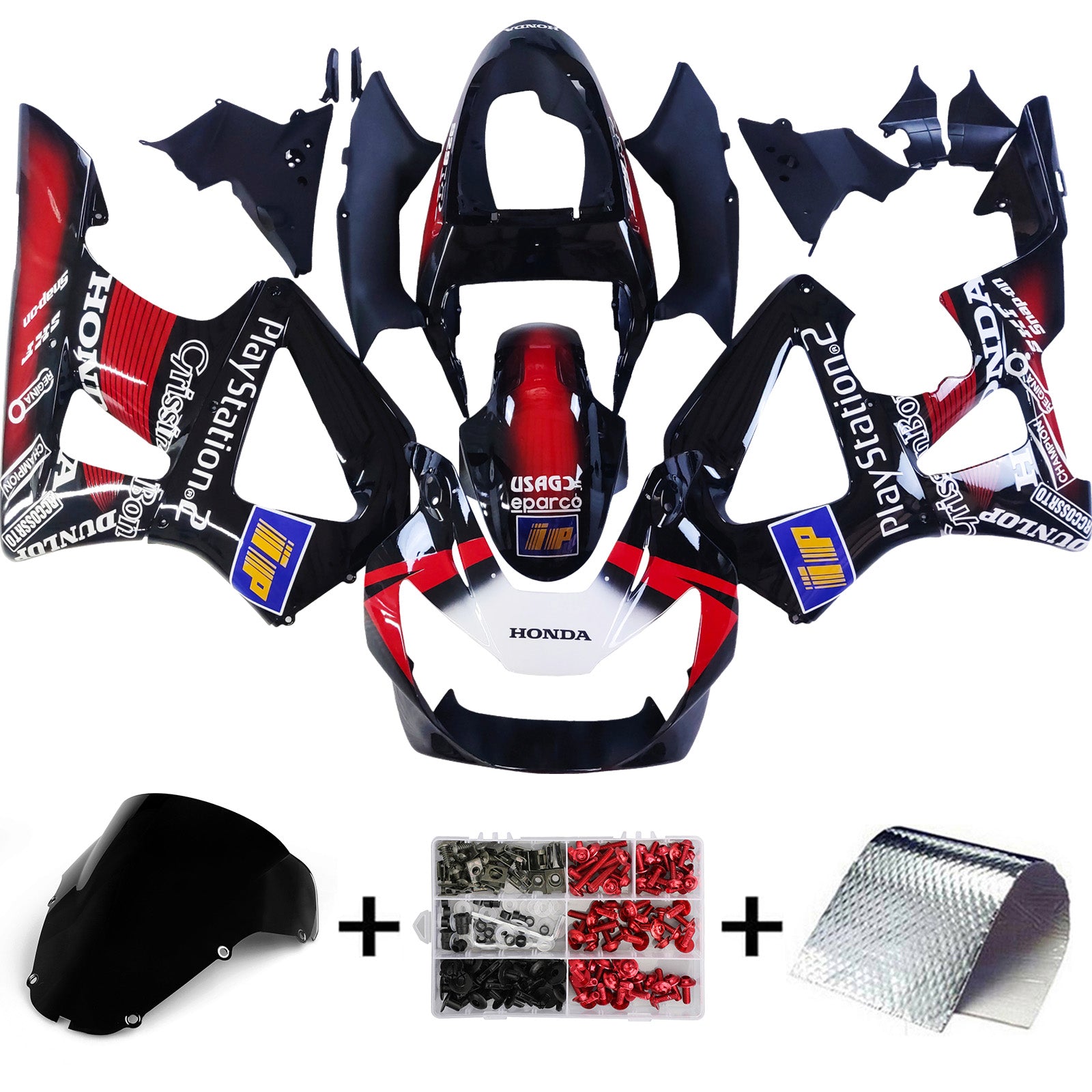 Honda CBR929RR 2000-2001 Fairing Kit Bodywork Plastic ABS