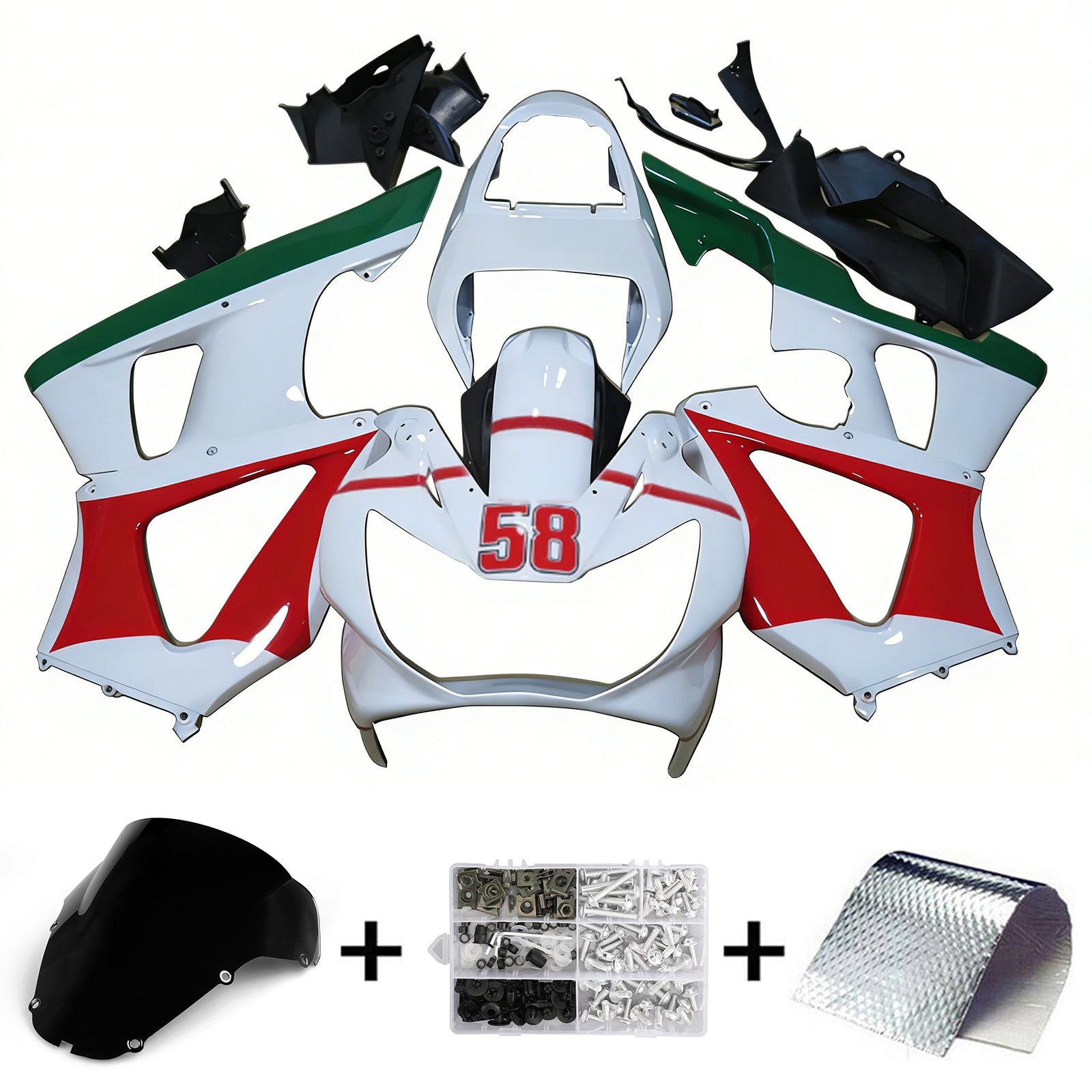 Honda CBR929RR 2000-2001 Fairing Kit Bodywork Plastic ABS