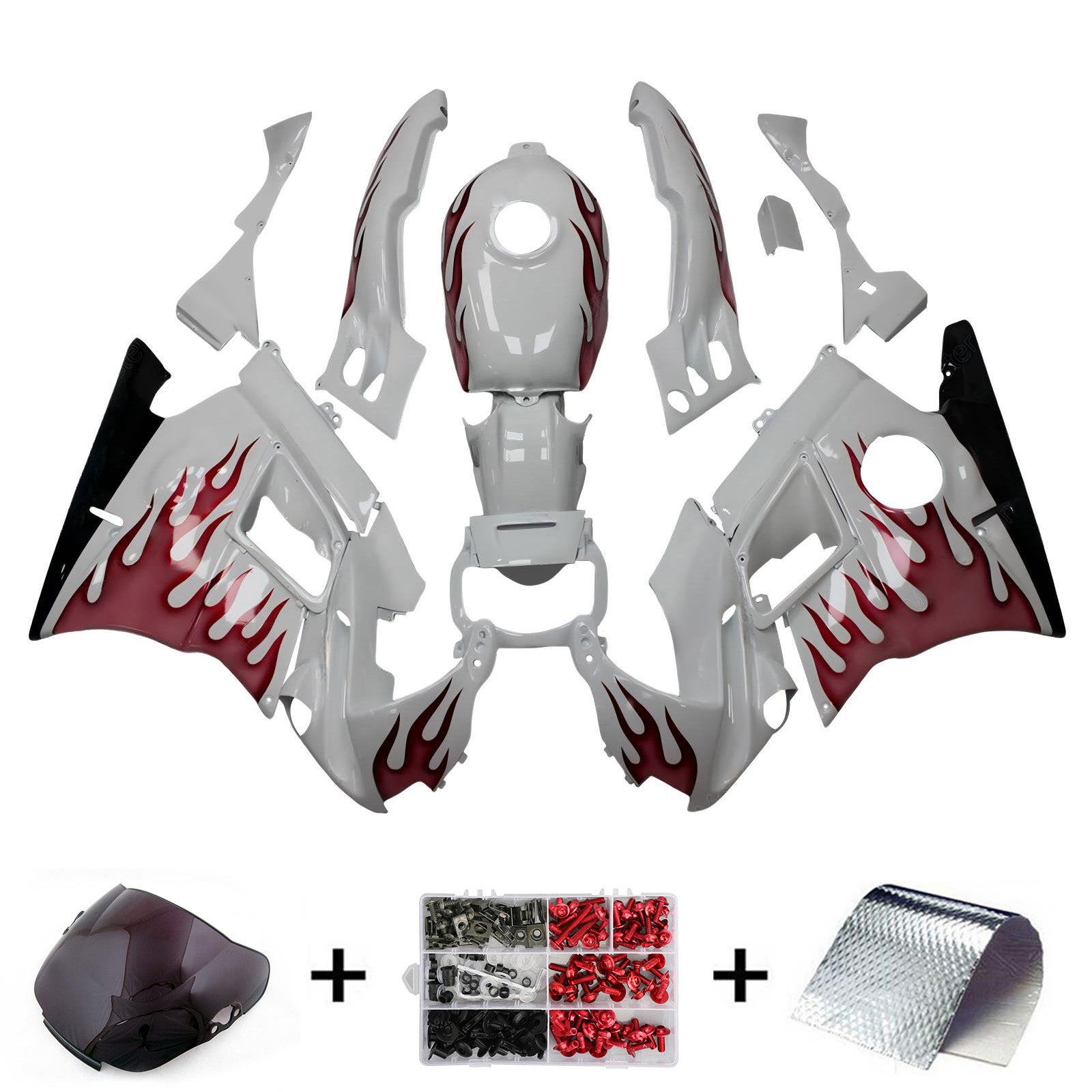 Honda CBR600 F2 1991-1994 Fairing Kit Bodywork Plastic ABS