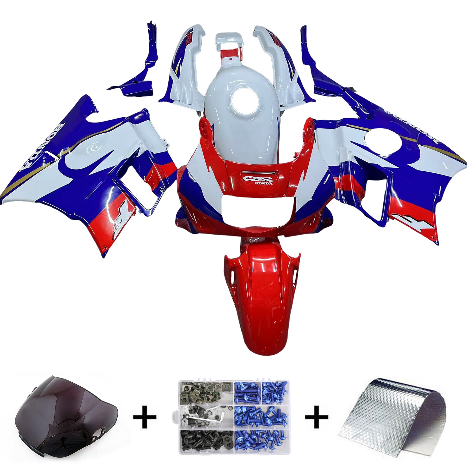 Honda CBR600 F2 1991-1994 페어링 키트 차체 플라스틱 복근