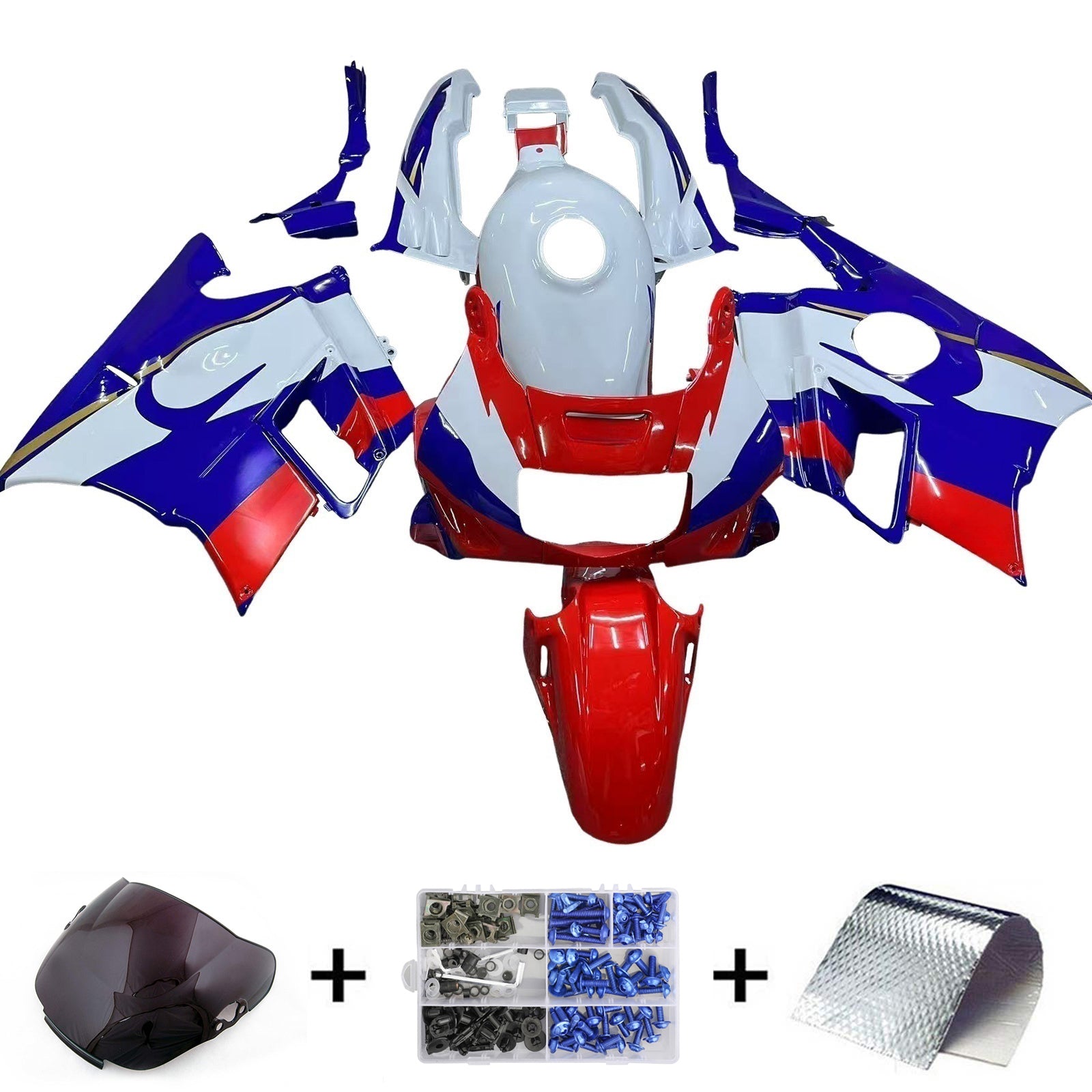 Honda CBR600 F2 1991-1994 Fairing Kit Bodywork Plastic ABS
