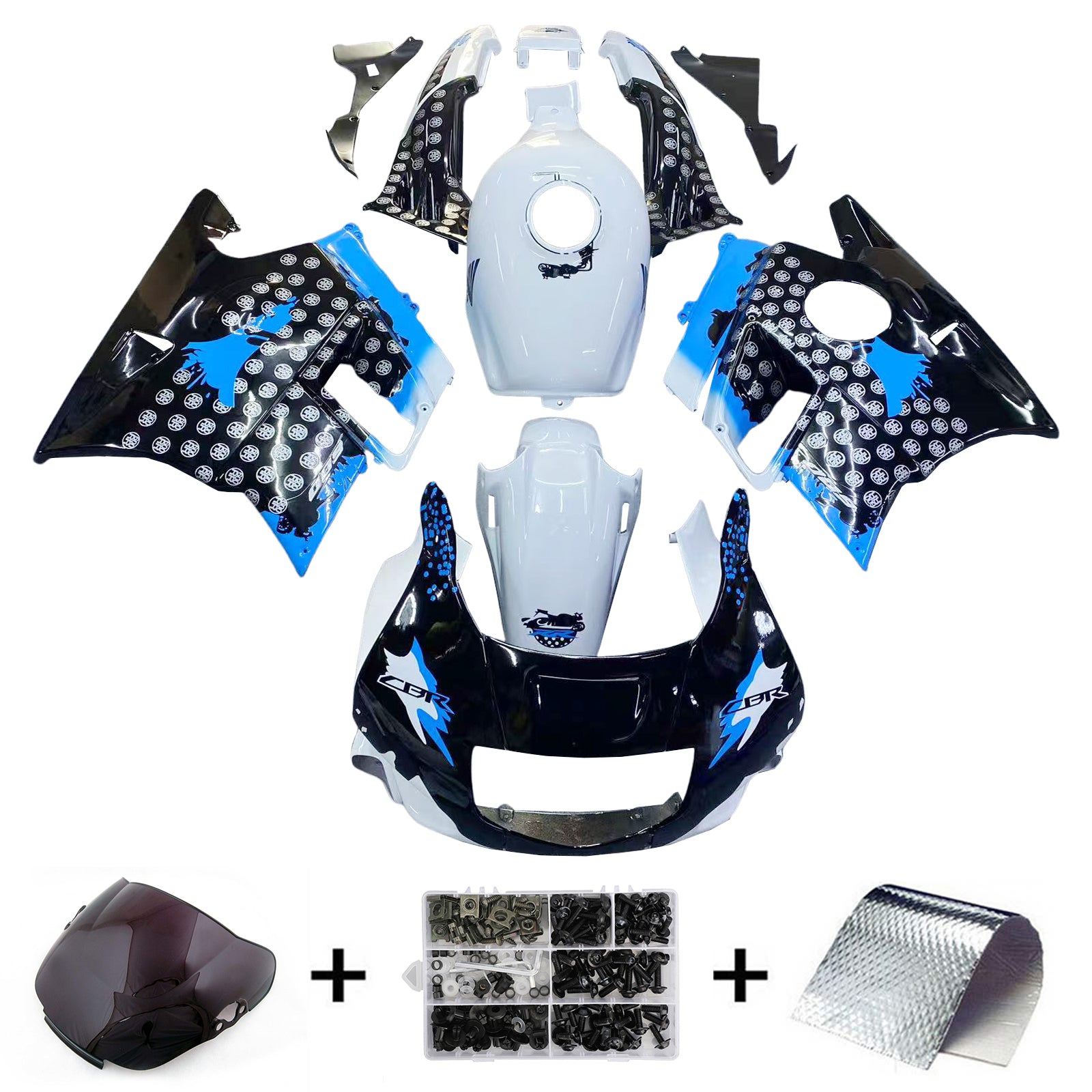 Honda CBR600 F2 1991-1994 Fairing Kit Bodywork Plastic ABS