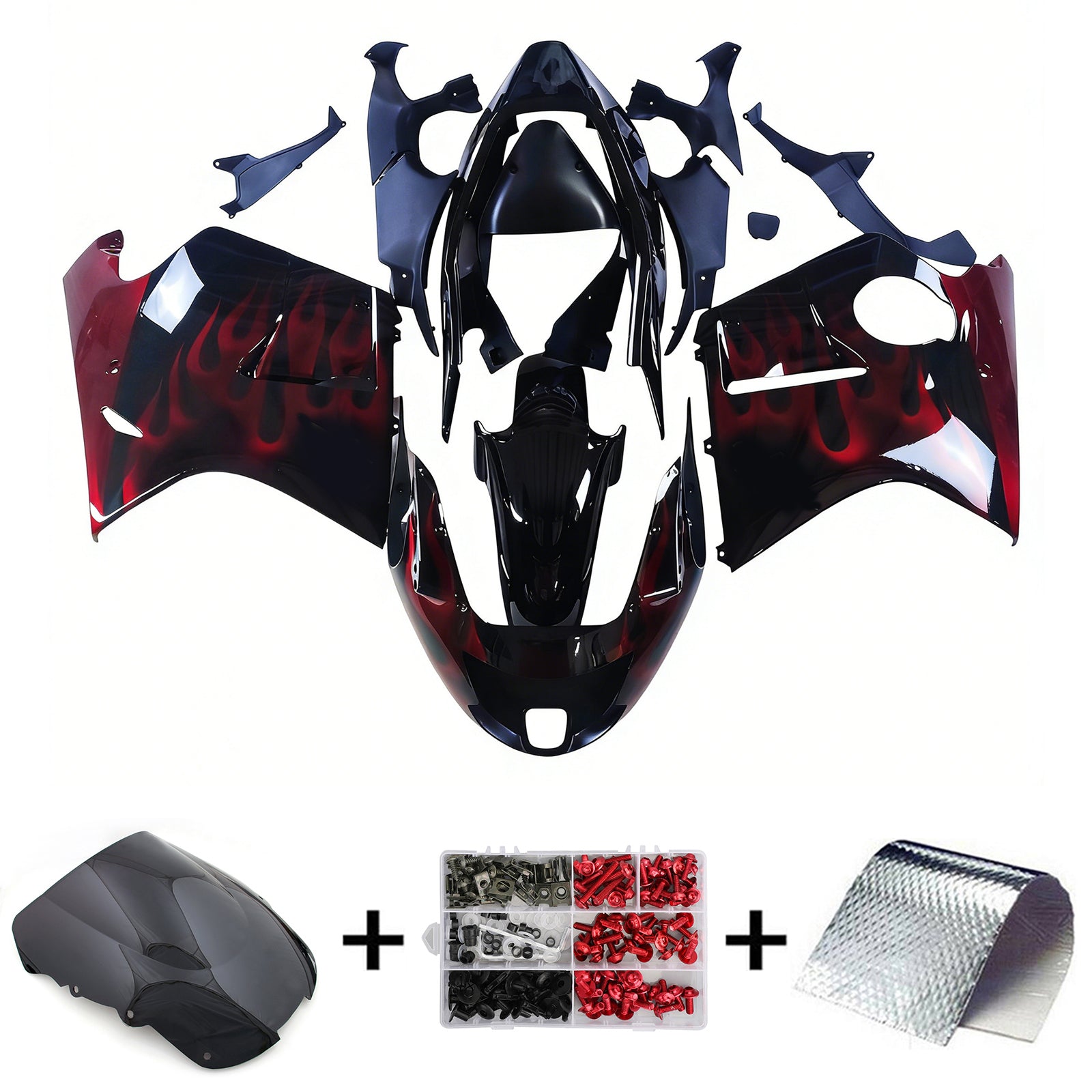 Honda CBR1100XX SuperBlackBird 1996-2007 Fairing Kit Bodywork ABS
