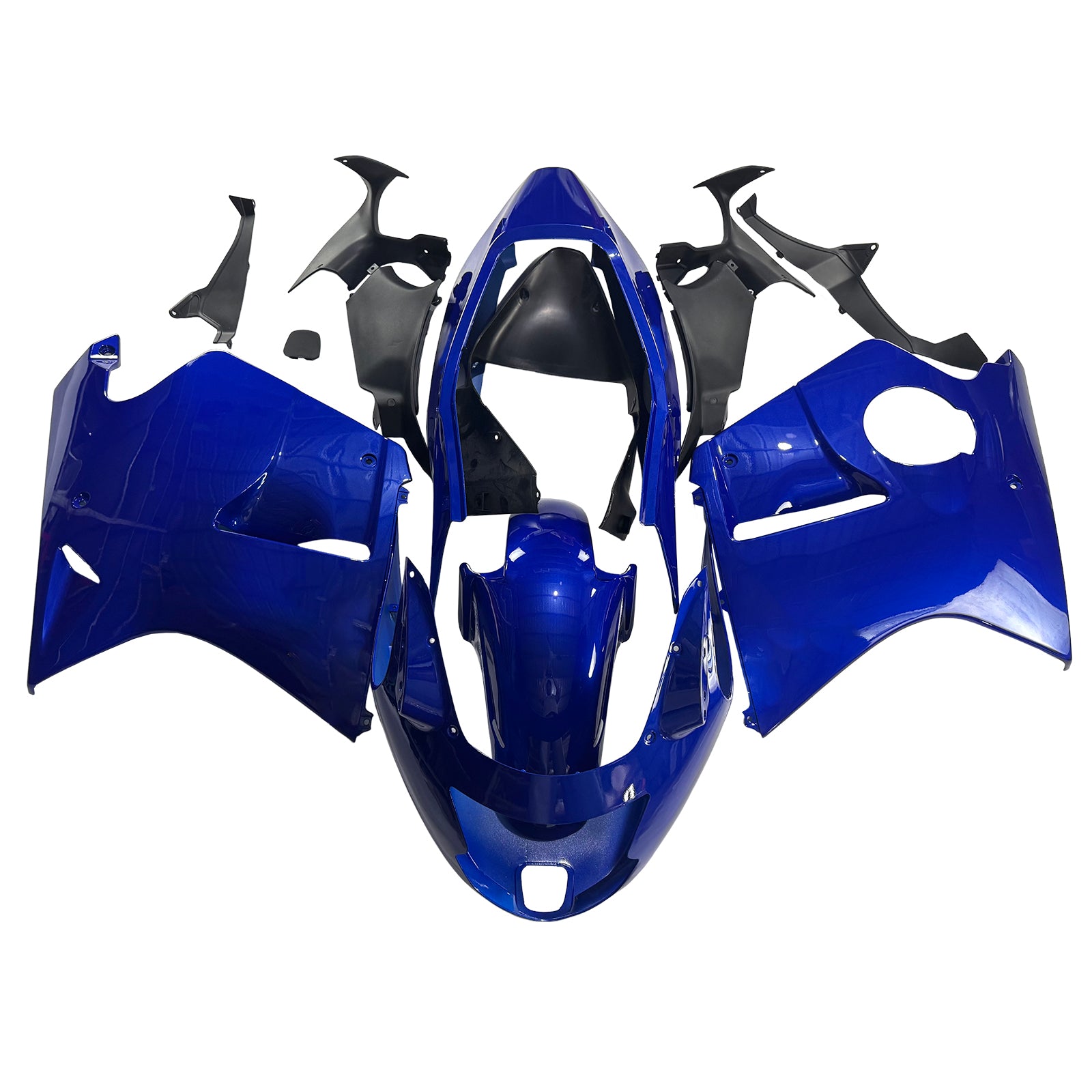 1996-2007 Honda CBR1100XX SuperBlackBird Blue with Yellow Logo Fairing Kit Bodywork ABS