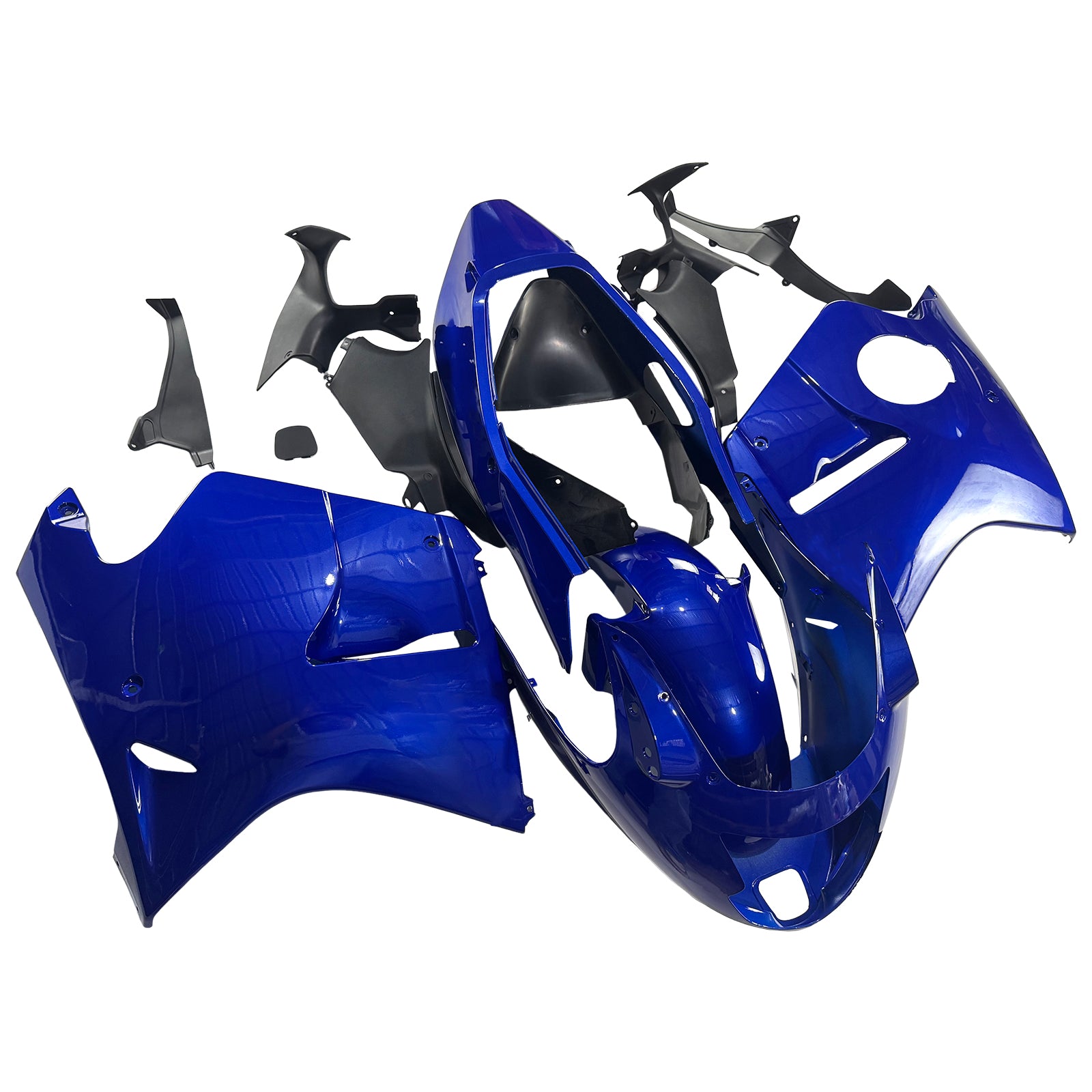 1996-2007 Honda CBR1100XX SuperBlackBird Blue with Yellow Logo Fairing Kit Bodywork ABS