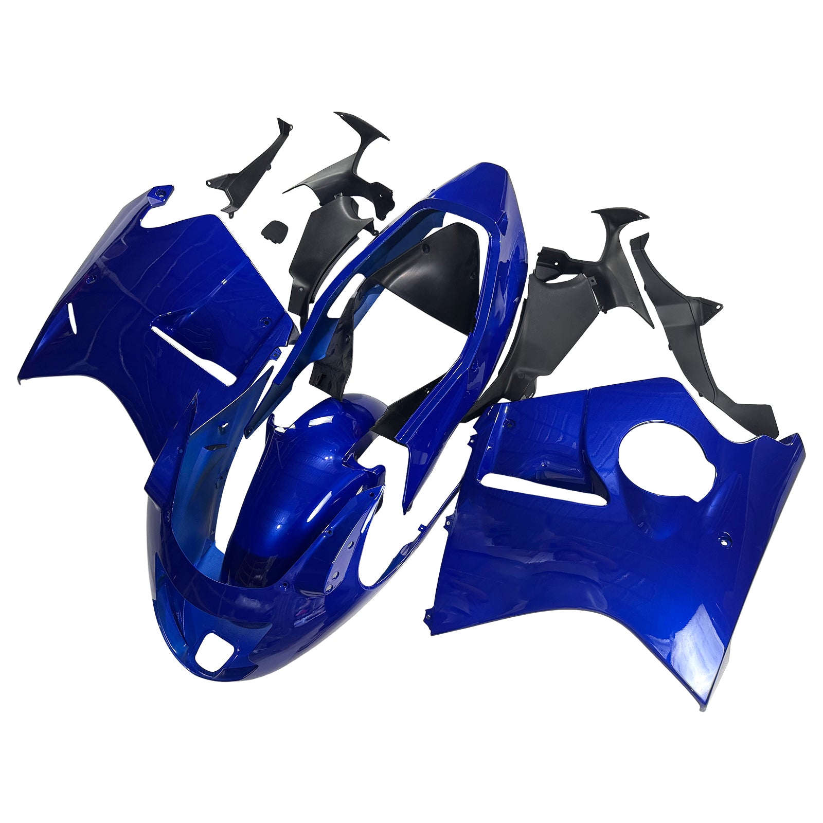 1996-2007 Honda CBR1100XX SuperBlackBird Blue with Yellow Logo Fairing Kit Bodywork ABS