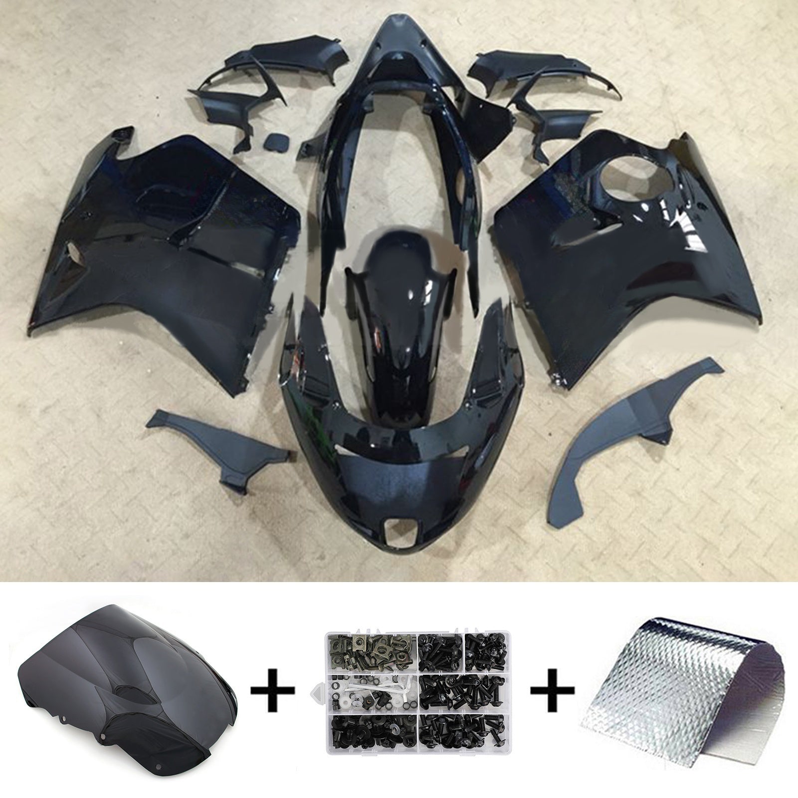 Honda CBR1100XX SuperBlackBird 1996-2007 Fairing Kit Bodywork ABS