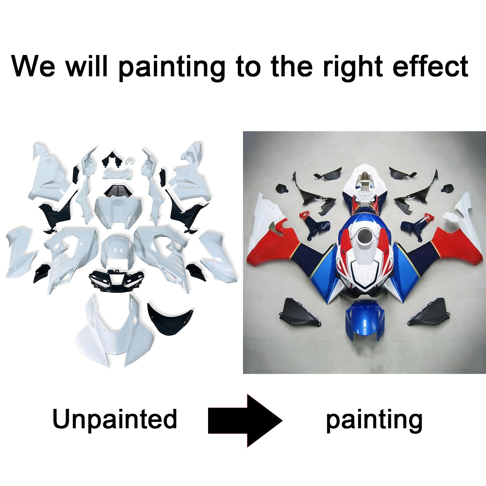 Injection Fairing Kit Bodywork Plastic ABS For Honda CBR1000RR-R 2020-2023