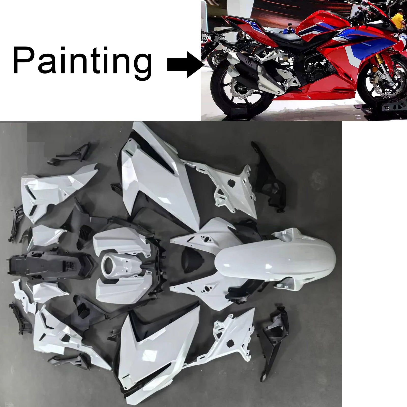 Injection Fairing Kit Bodywork Plastic ABS For Honda CBR250RR 2017-2022
