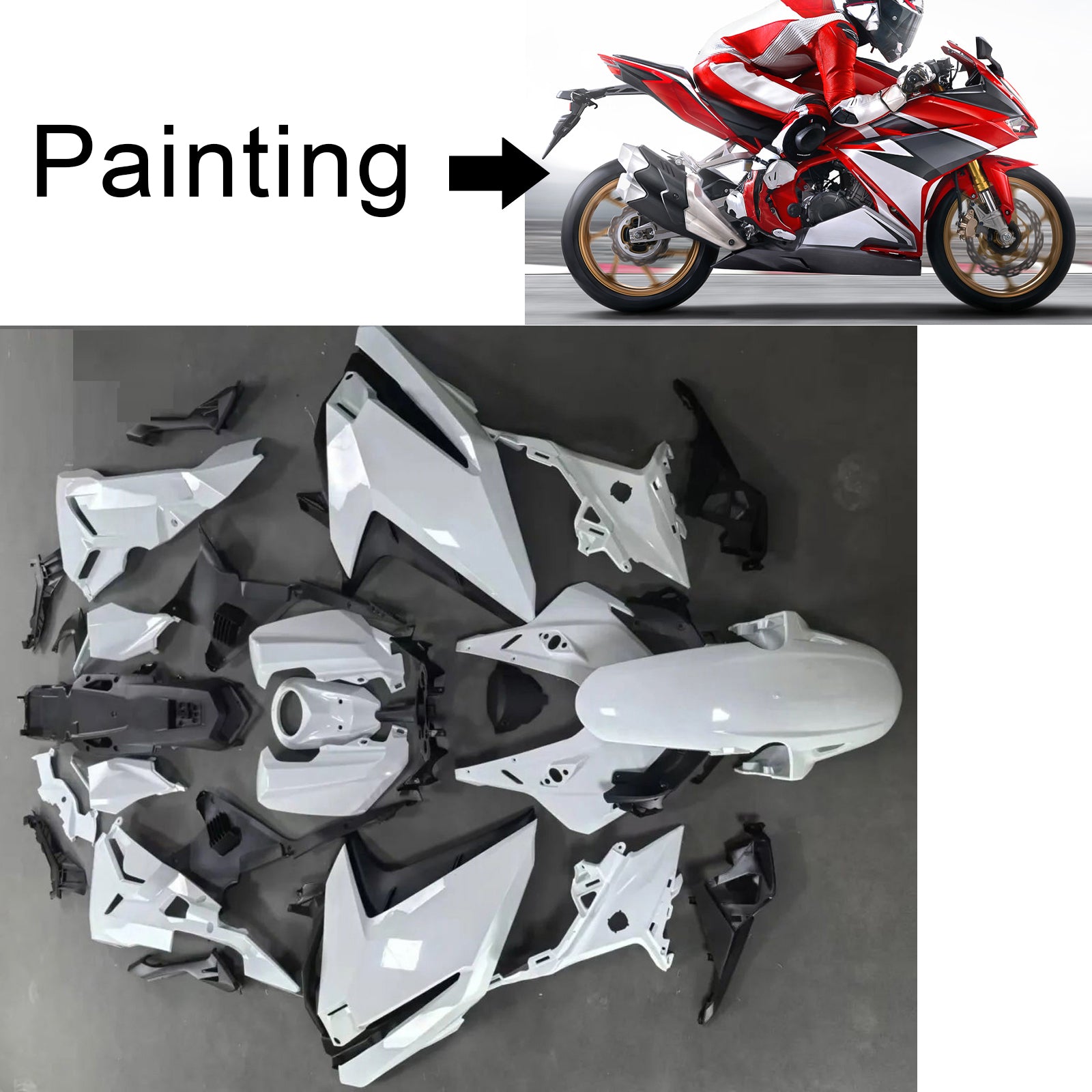 Injection Fairing Kit Bodywork Plastic ABS For Honda CBR250RR 2017-2022