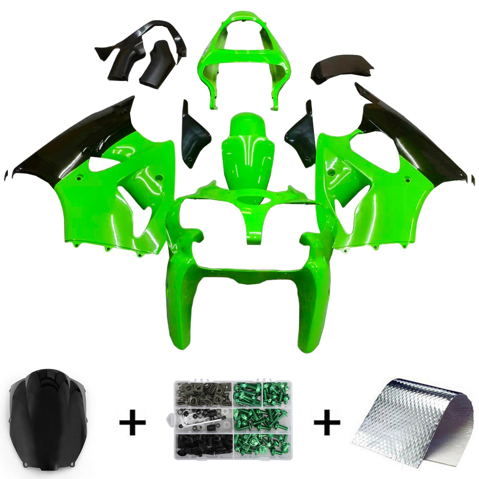 Kit Carenado Para Kawasaki ZX6R 636 2000-2002 Genérico