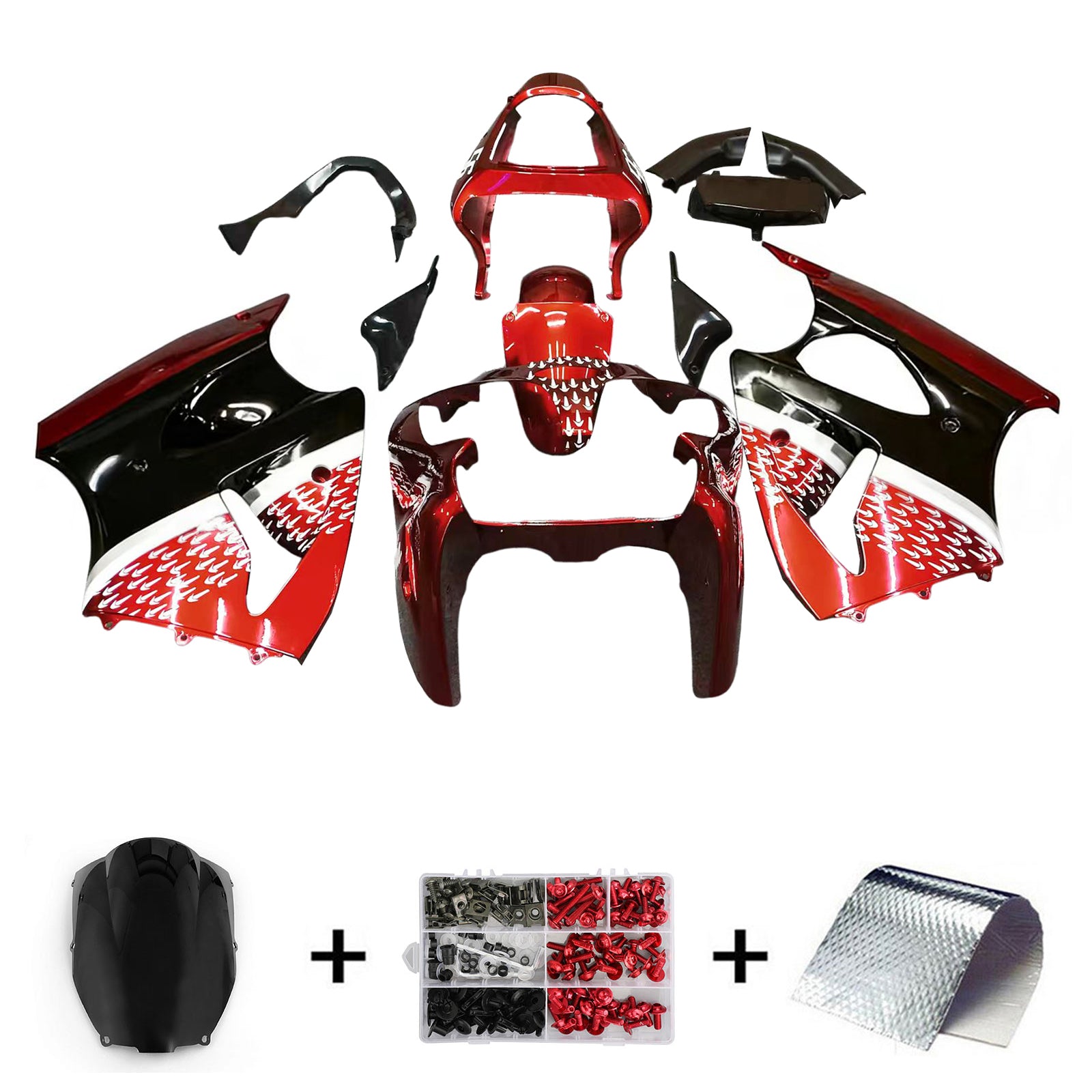 Kit Carenado Kawasaki ZX6R 636 2000-2002 ZZR600 2005-2008 Carrocería