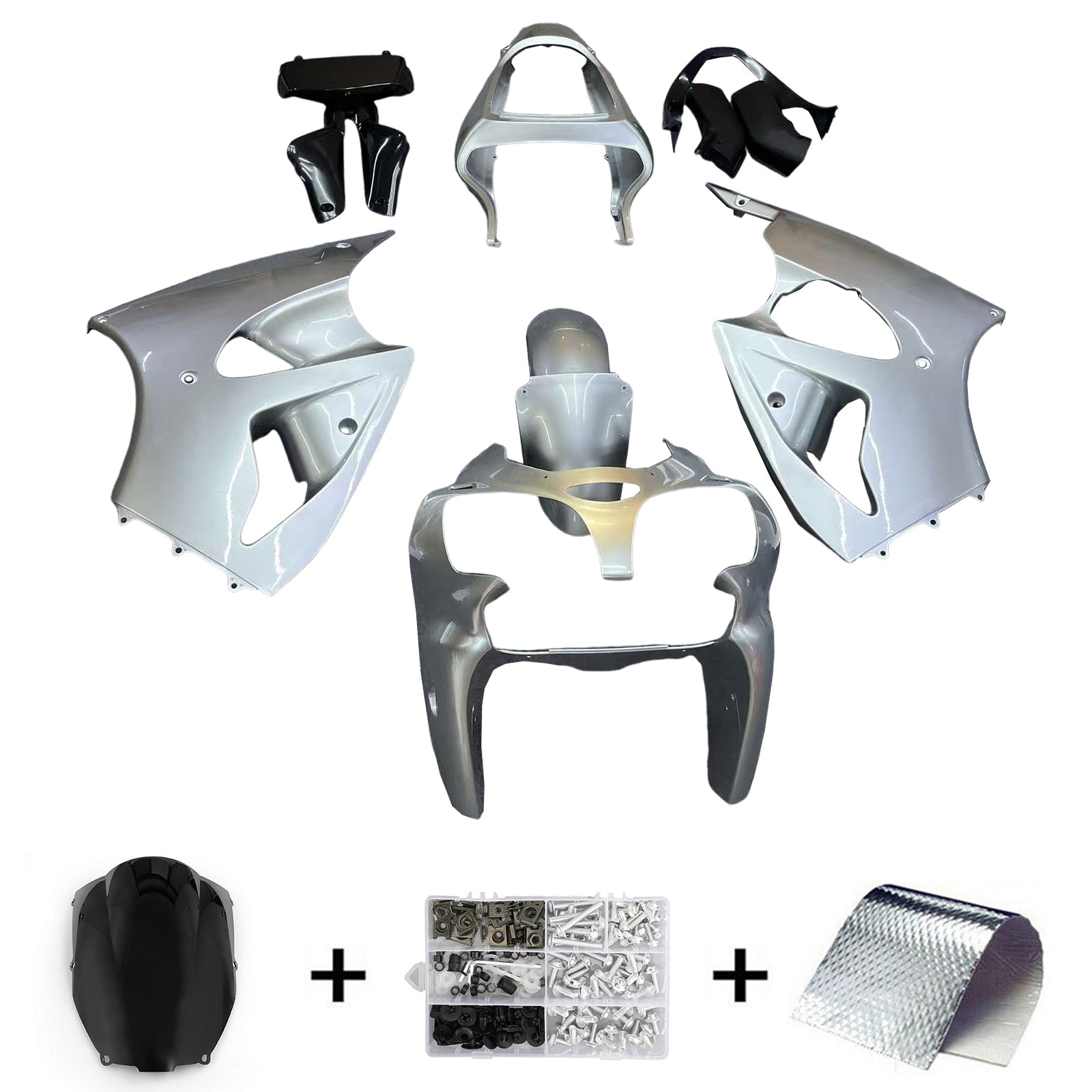 Kawasaki ZX6R 636 2000-2002 ZZR600 2005-2008 Fairing Kit Bodywork