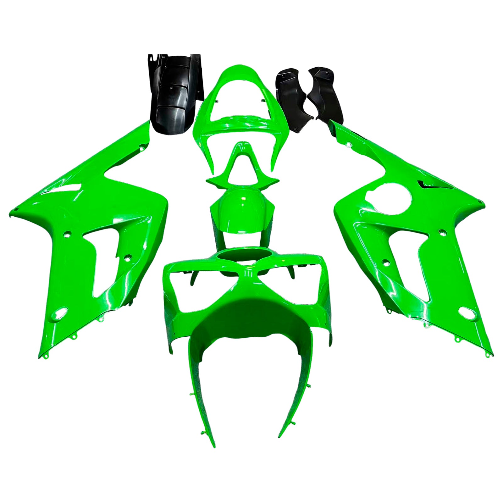 Fairings 2003-2004 Kawasaki ZX6R 636 Green Ninja Generic