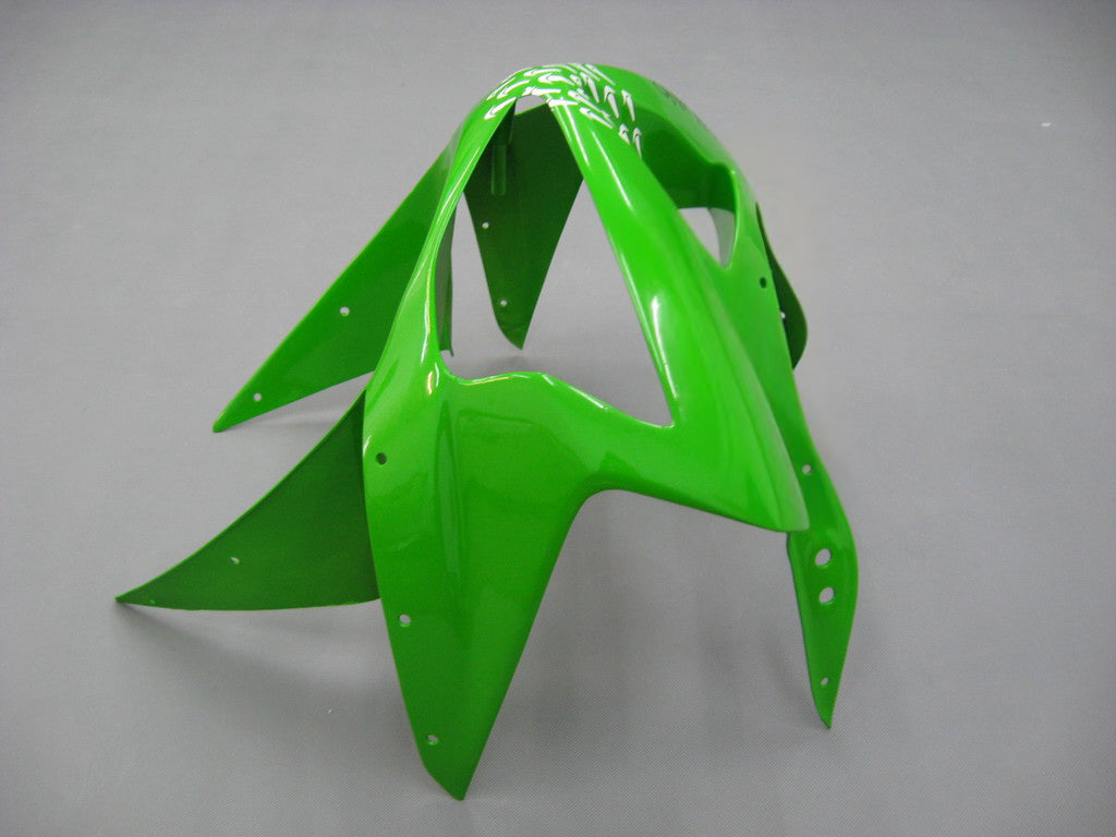 Fairings 2003-2004 Kawasaki ZX6R 636 Green Black No.56 ELF Generic