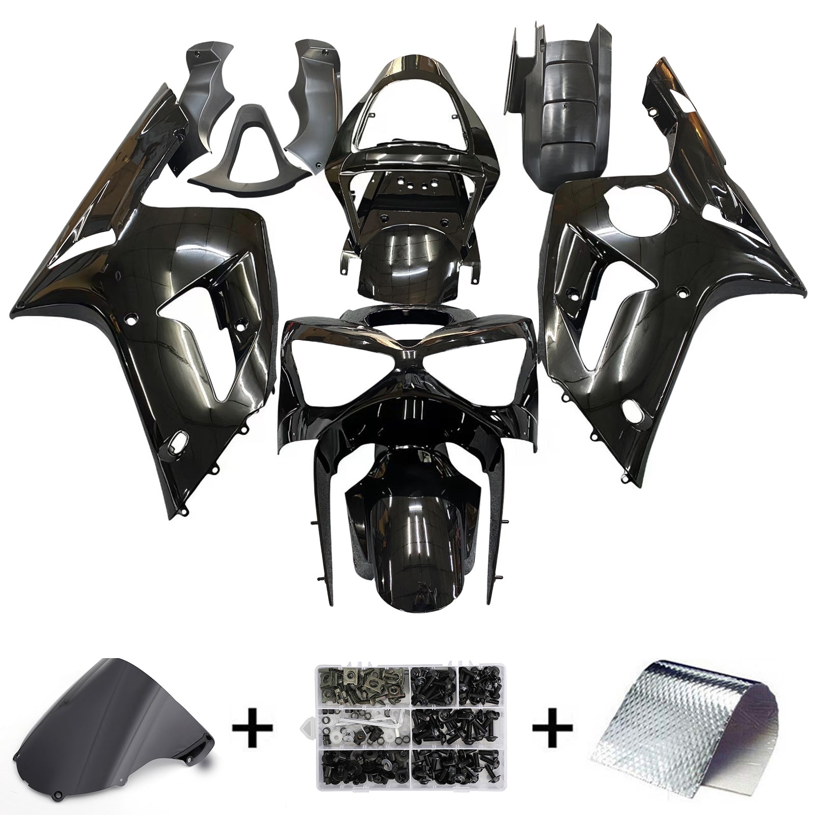 Fairings 2003-2004 Kawasaki ZX6R 636 Black Ninja Generic