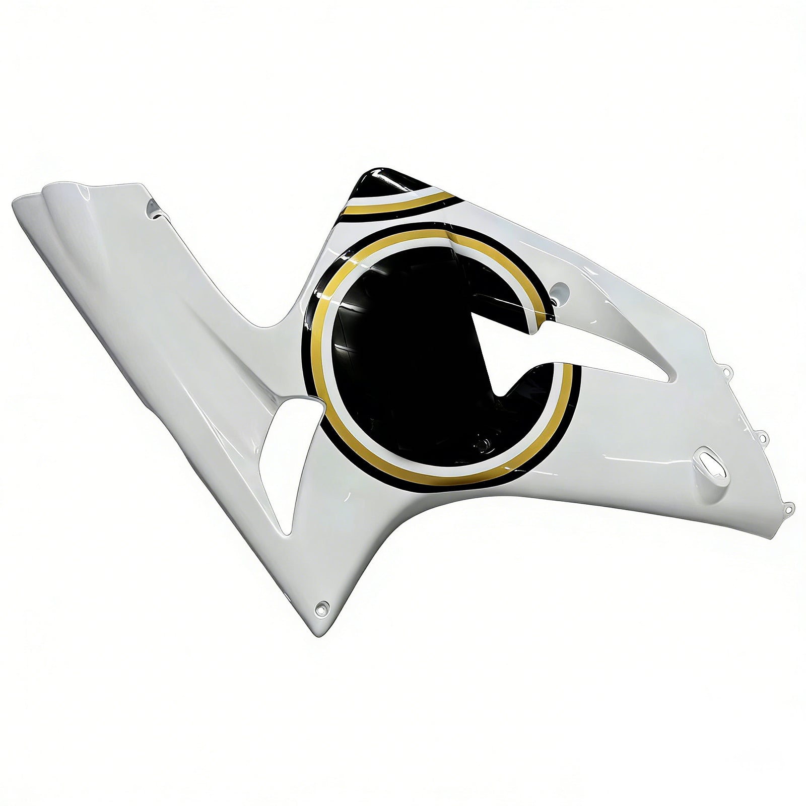 Fairings 2003-2004 Kawasaki ZX6R 636 White Black Lucky Strike Generic