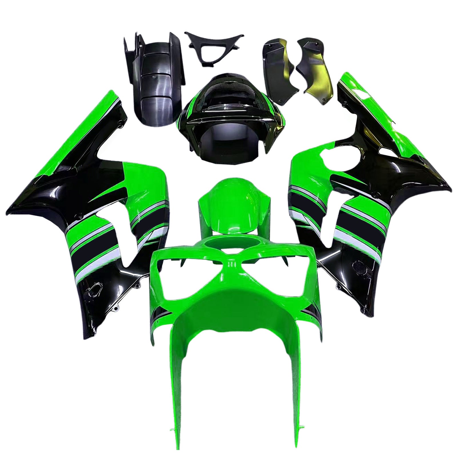 Kawasaki ZX6R 636 2003-2004 Fairing Kit Bodywork Plastic ABS