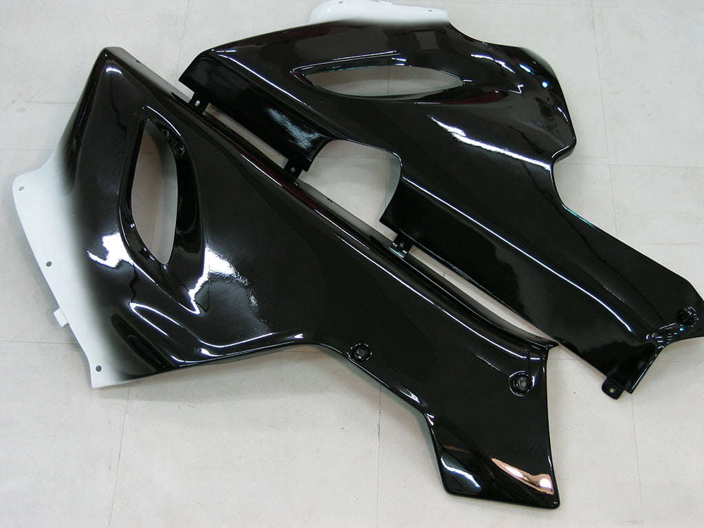 페어링 2005-2006 가와사키 ZX6R 636 블랙 화이트 웨스트 ZX6R 제네릭
