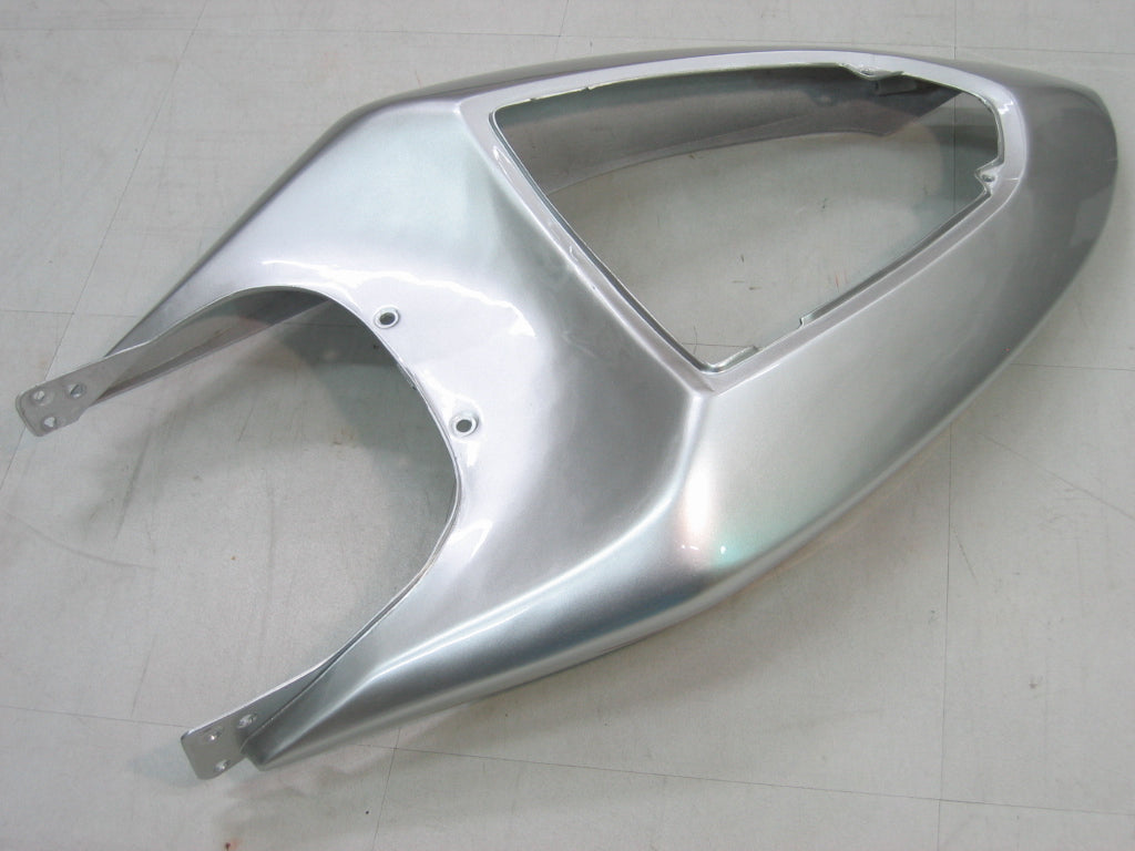 Fairings 2005-2006 Kawasaki ZX6R 636 Silver & Red Flame Ninja Generic