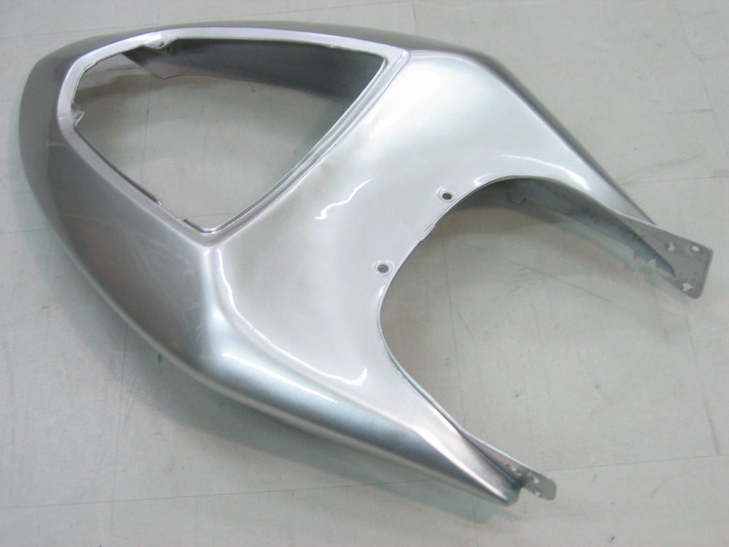 Fairings 2005-2006 Kawasaki ZX6R 636 Silver & Red Flame Ninja Generic