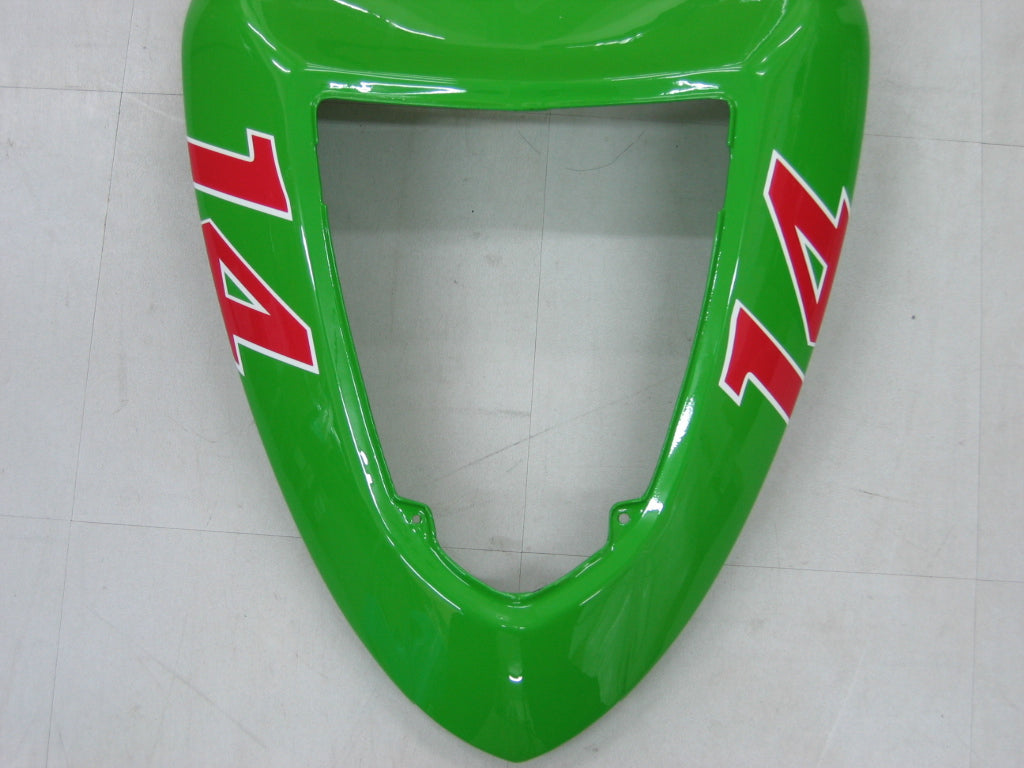 Fairings 2005-2006 Kawasaki ZX6R 636 Green Black No.14 ZX6R Generic
