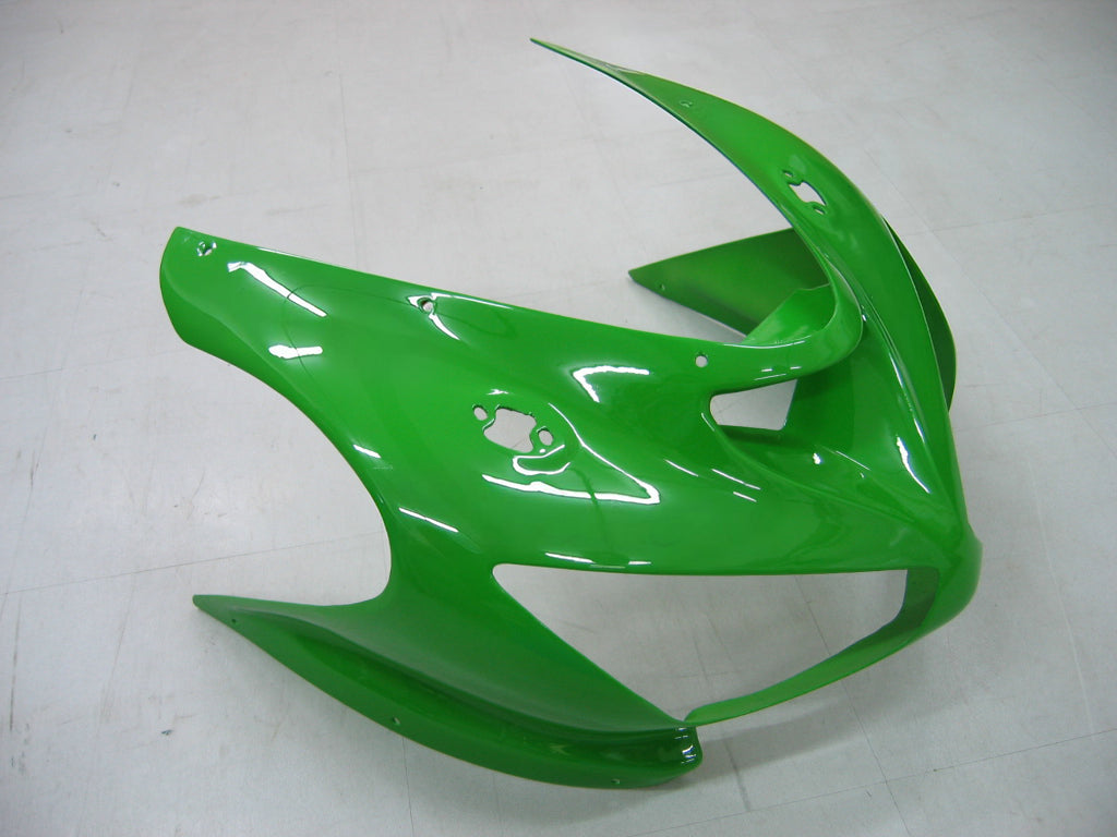 Fairings 2005-2006 Kawasaki ZX6R 636 Green Black No.14 ZX6R Generic