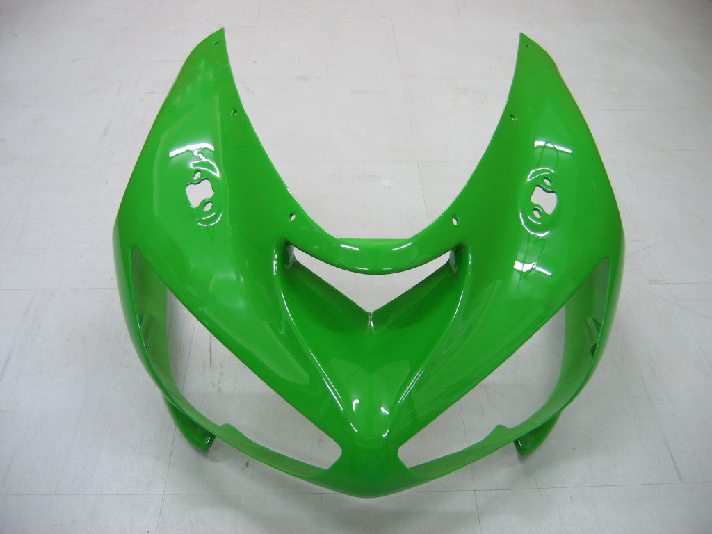 Fairings 2005-2006 Kawasaki ZX6R 636 Green Black No.14 ZX6R Generic
