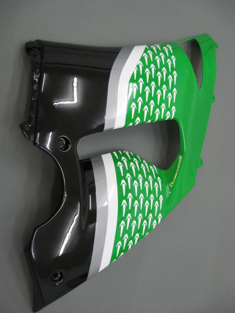 Carenados 2005-2006 Kawasaki ZX6R 636 Verde Negro No.56 Nakano Genérico