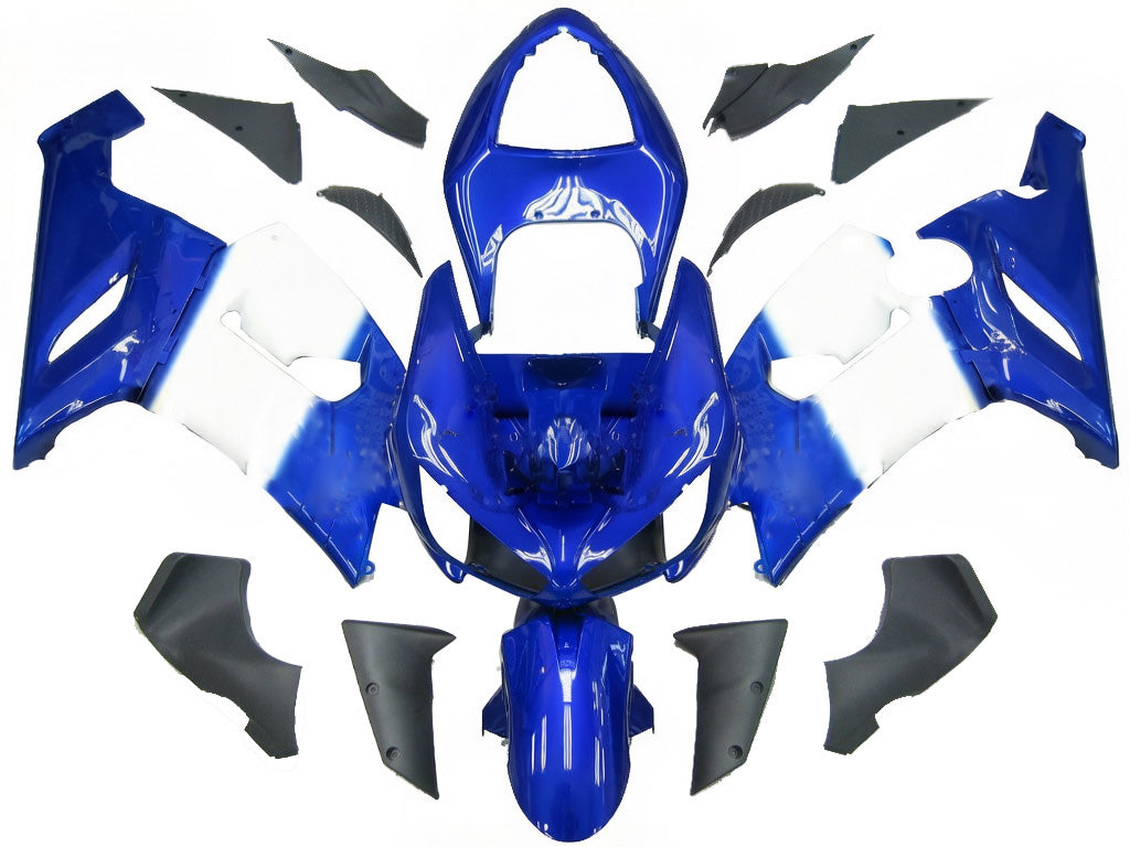 Fairings 2005-2006 Kawasaki ZX6R 636 Blue White West Generic