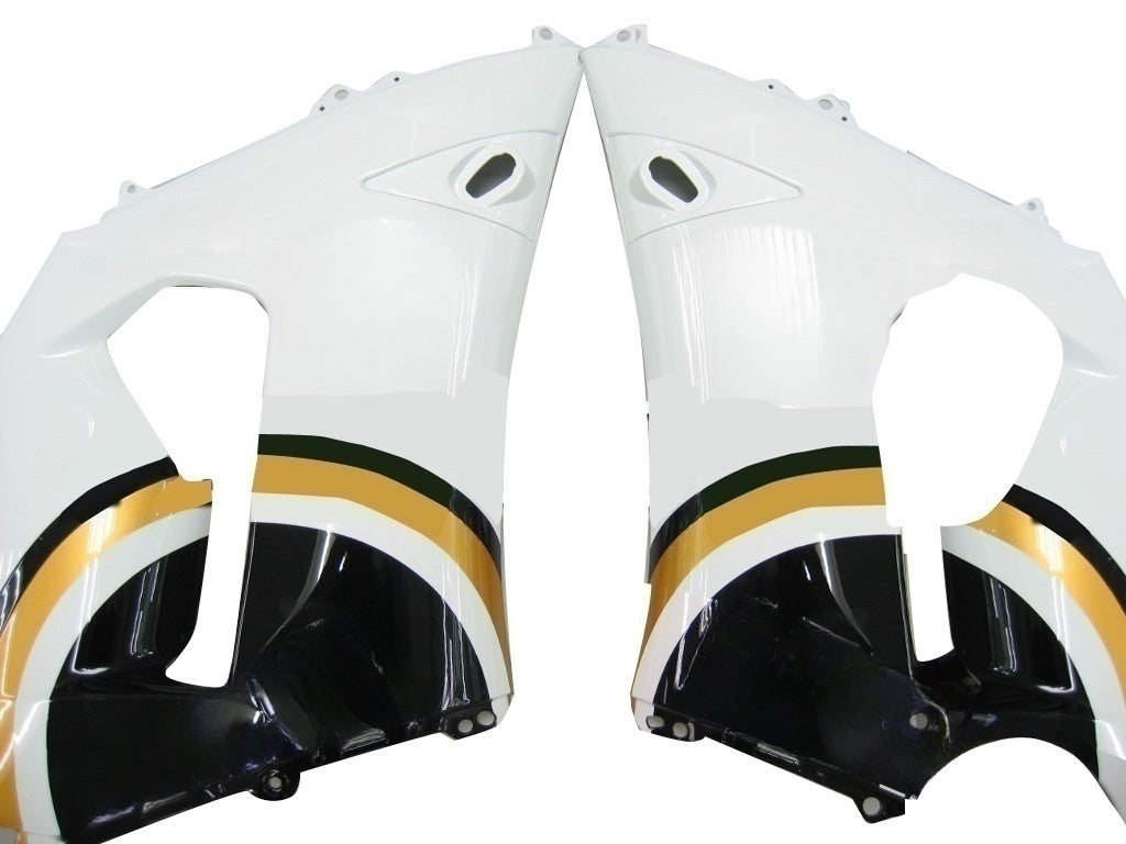 Carenados 2005-2006 Kawasaki ZX6R 636 Negro Blanco Lucky Strike Ninja Genérico
